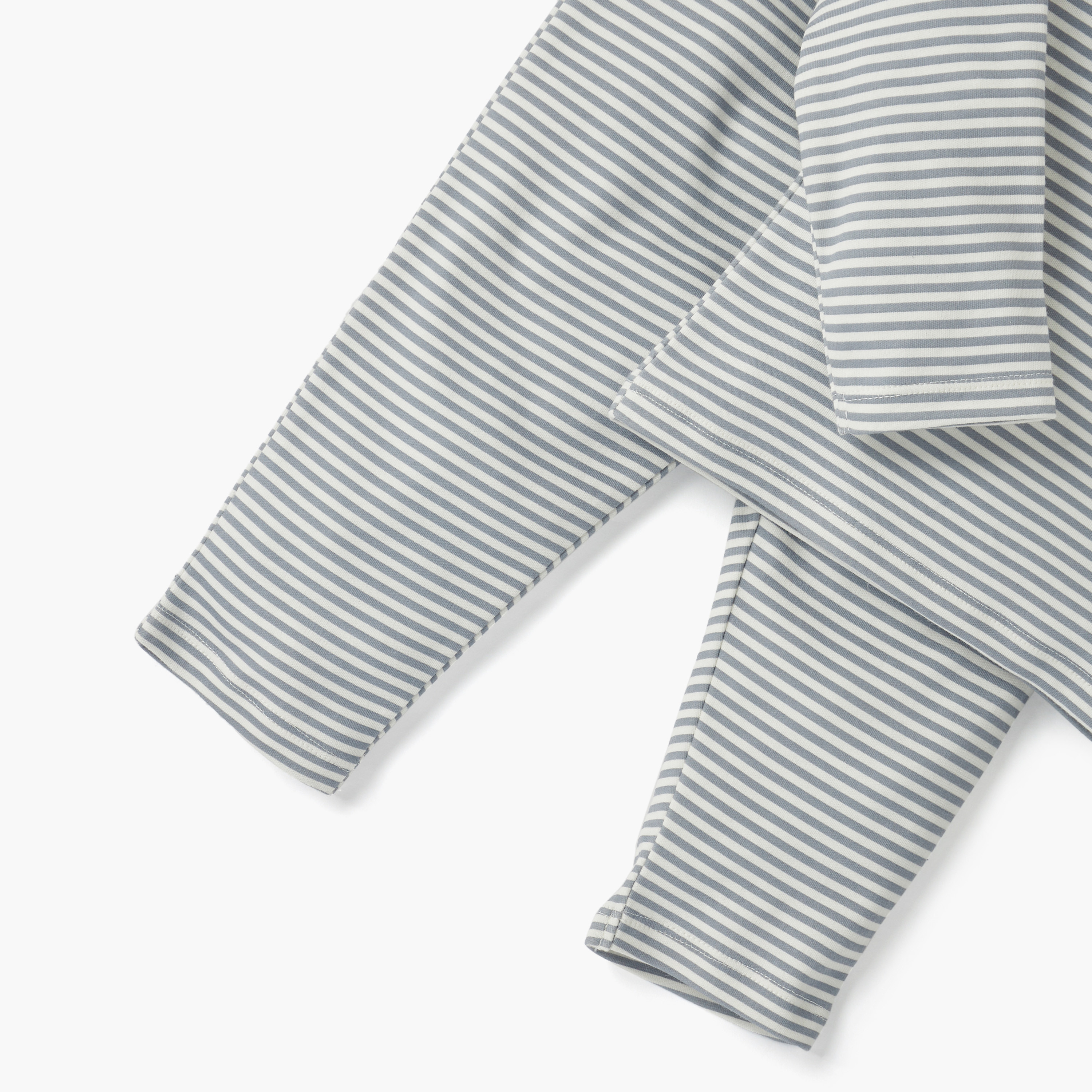 Juniors Striped T-shirt and Pyjama Set-baby-girls-clothing-nightwear-pyjamasets-image-5