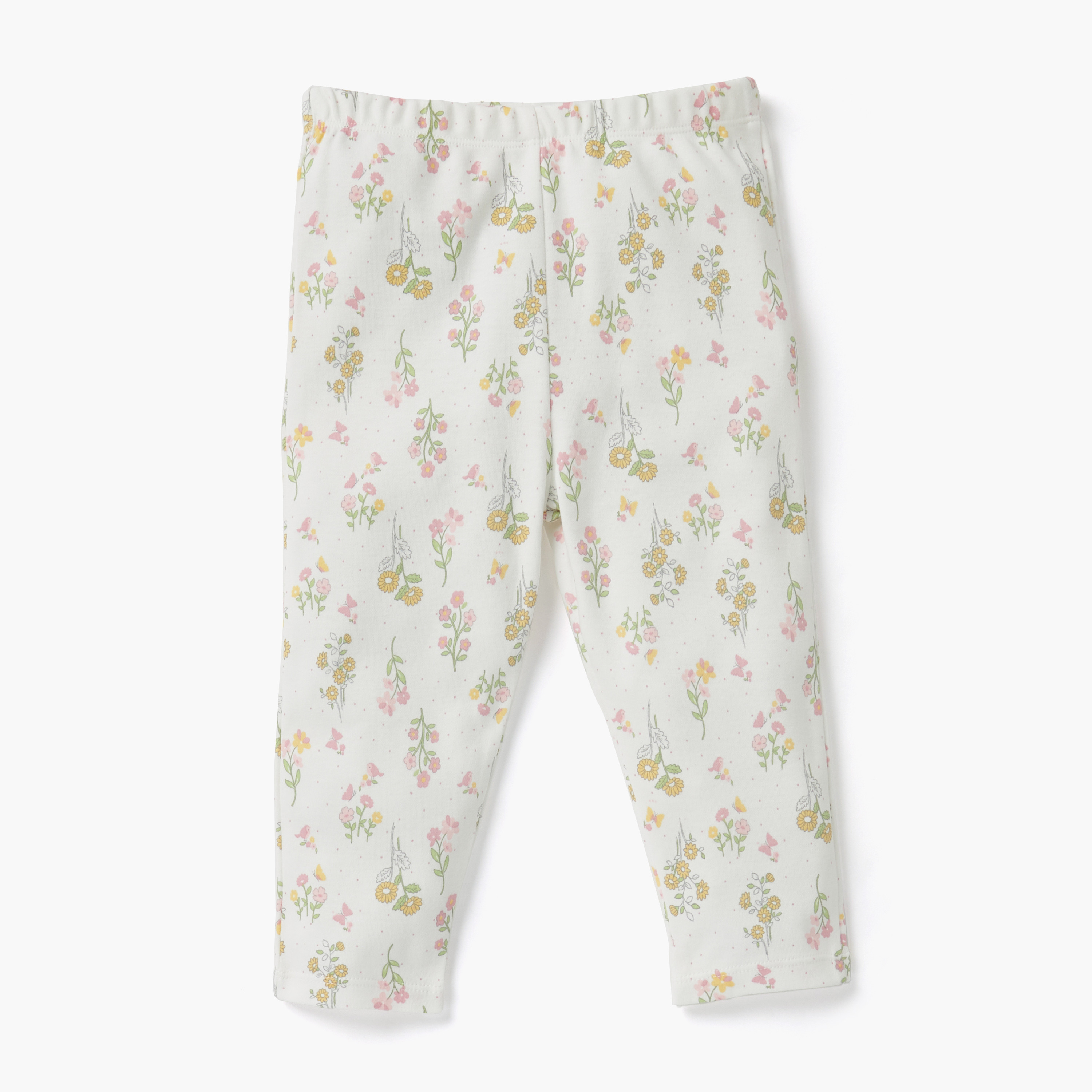 Juniors Printed Ribbed T-shirt and Pyjama Set-baby-girls-clothing-nightwear-pyjamasets-image-3