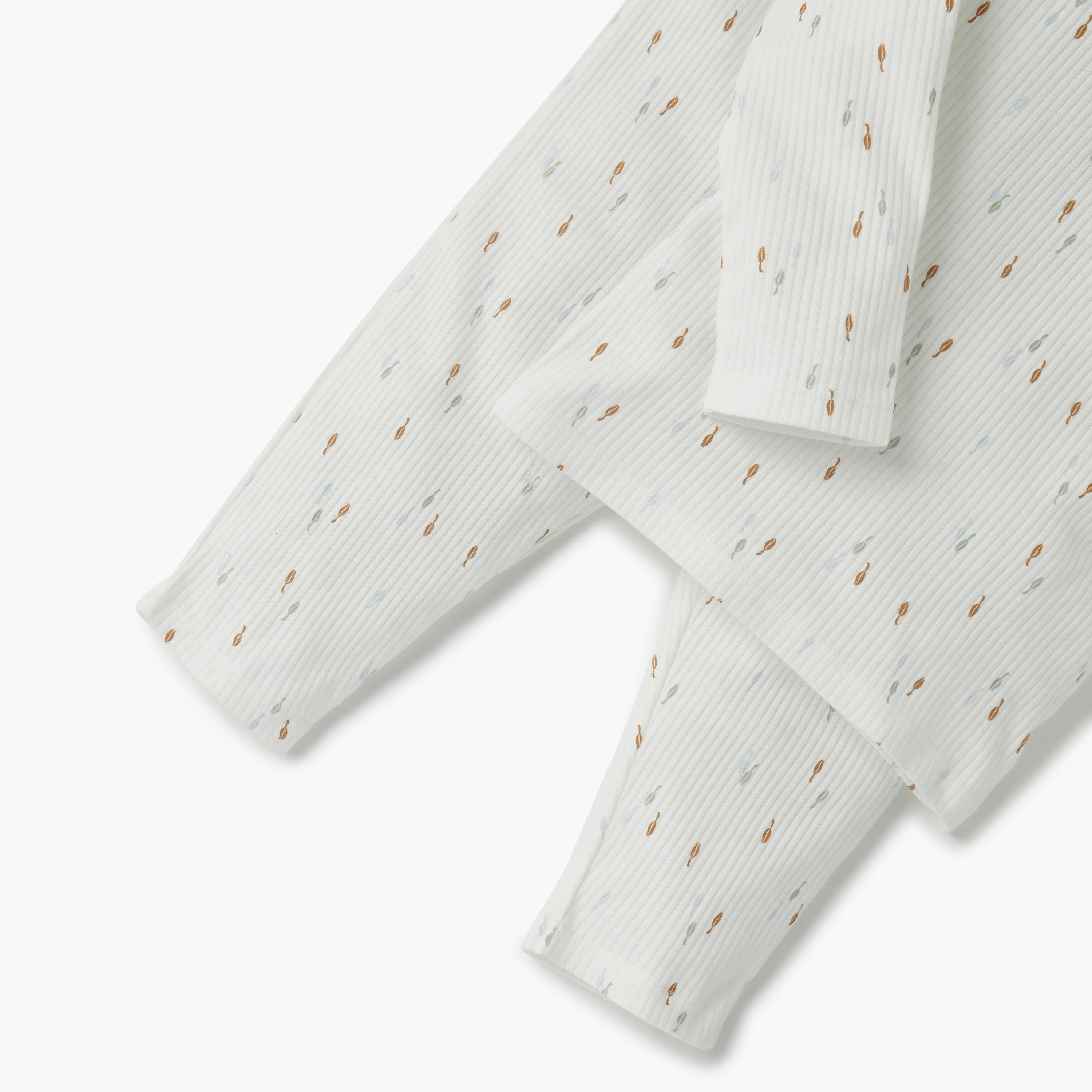 Juniors Printed Ribbed T-shirt and Pyjama Set-baby-girls-clothing-nightwear-pyjamasets-image-6