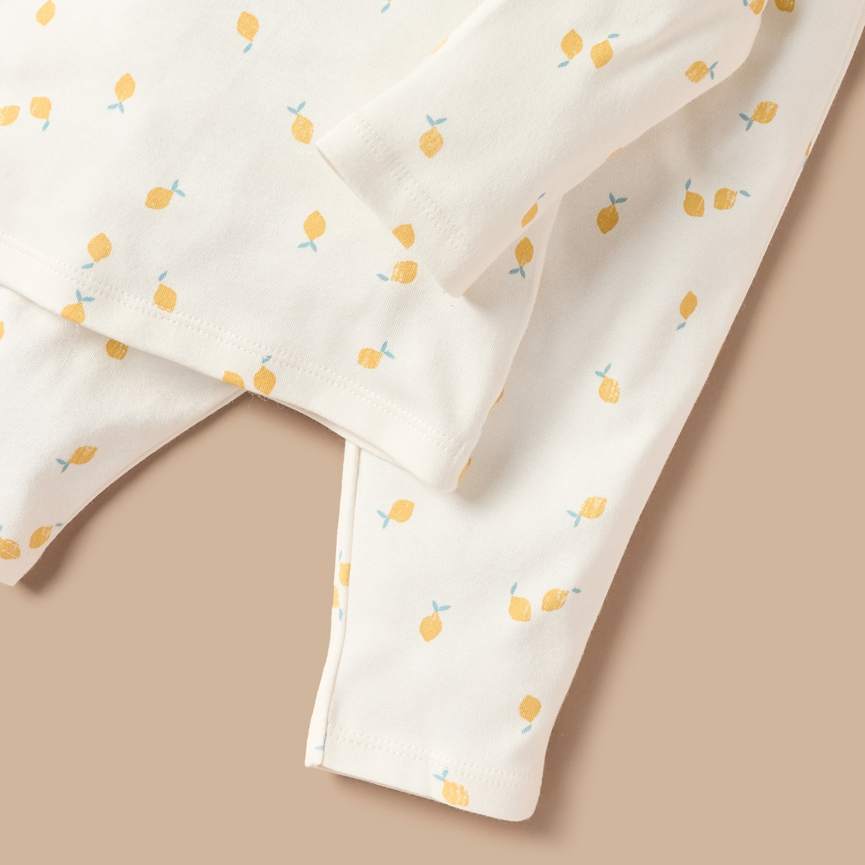 Juniors All-Over Lemon Print T-shirt and Pyjama Set-baby-girls-clothing-nightwear-pyjamasets-image-5