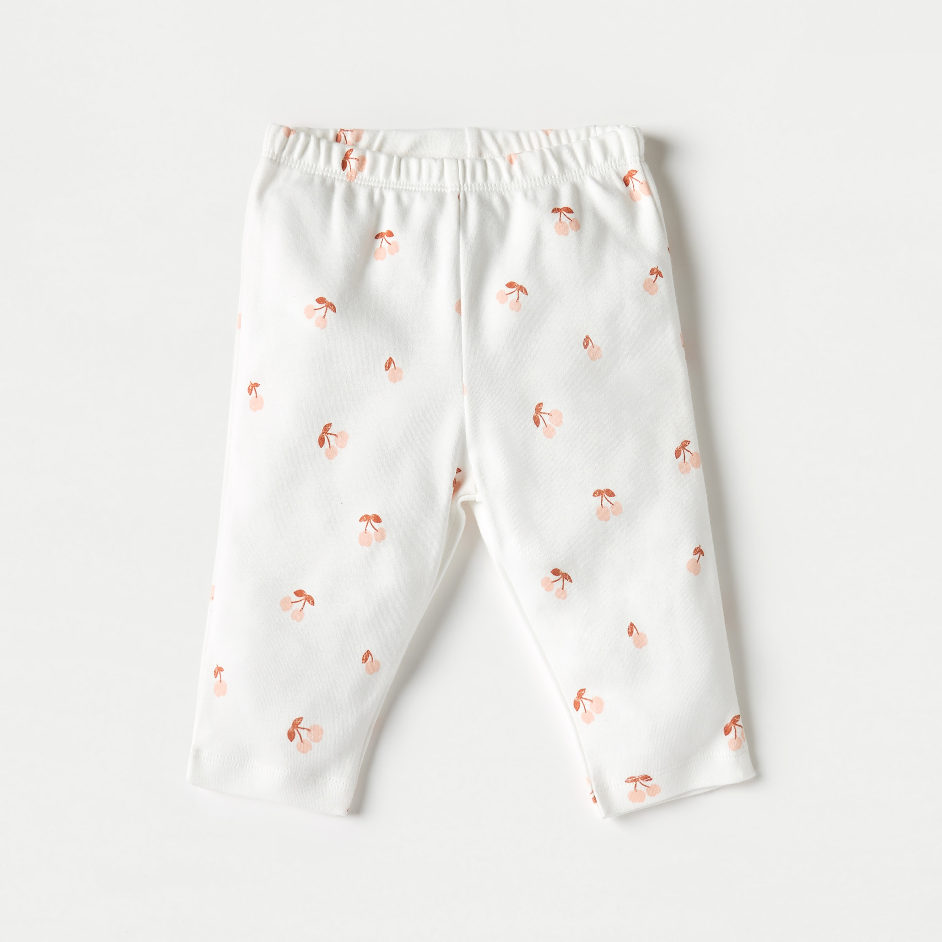 Juniors All-Over Cherry Print Long Sleeves T-shirt and Elasticated Pyjama Set-baby-girls-clothing-nightwear-pyjamasets-image-3