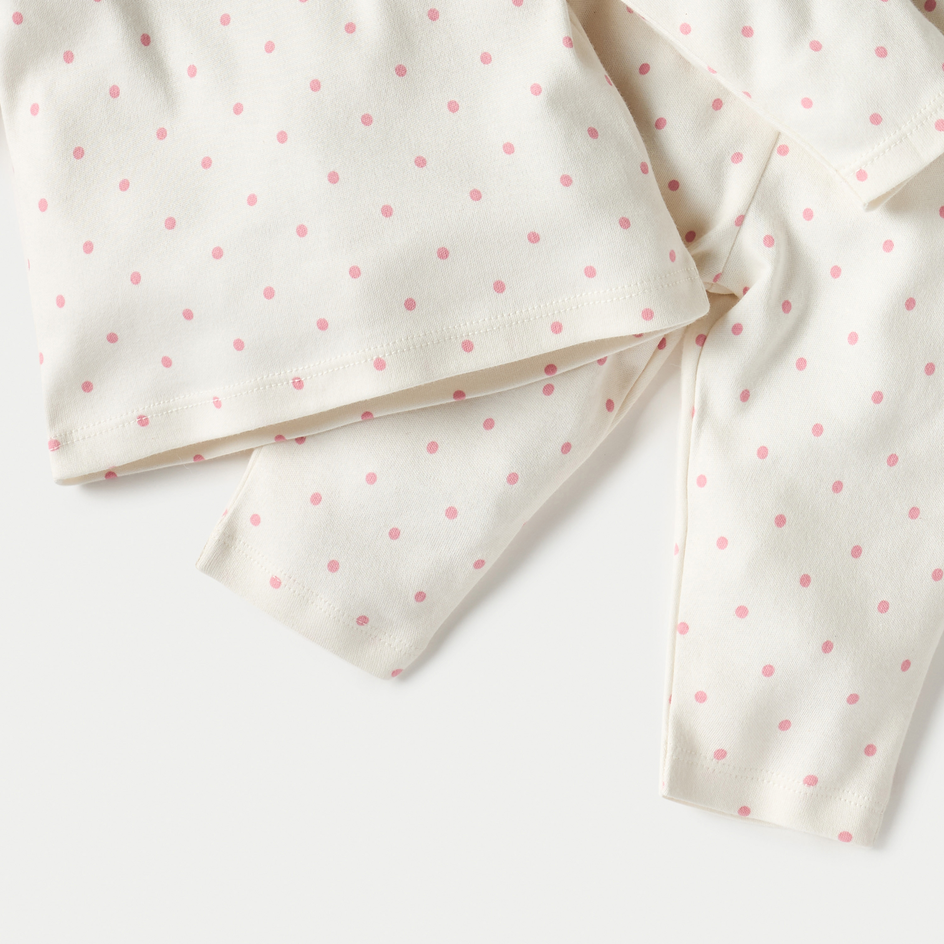 Juniors All-Over Polka Dot Print Long Sleeves T-shirt and Pyjama Set-baby-girls-clothing-nightwear-pyjamasets-image-5