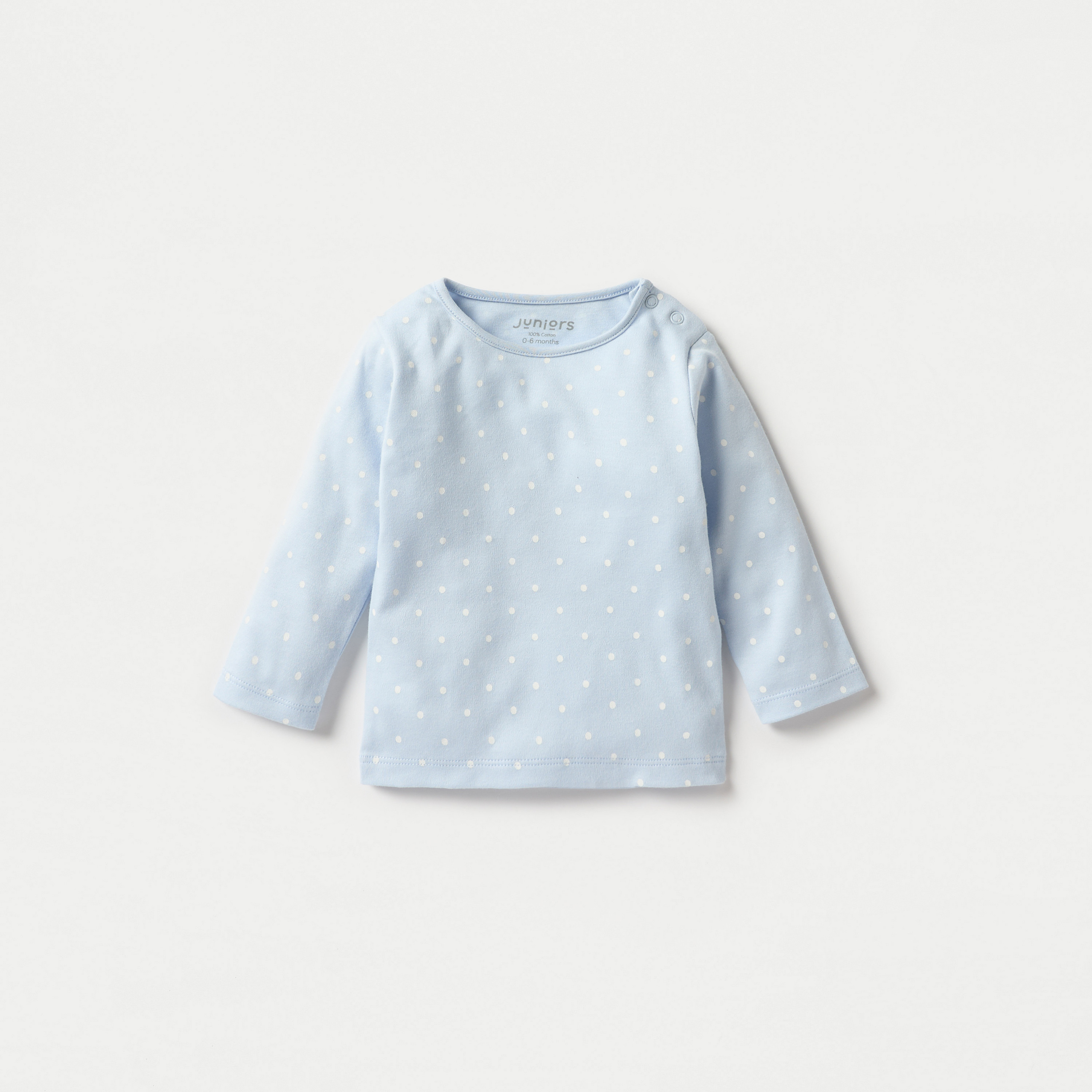 طقم بنطلون بيجاما وتيشيرت بطبعات منقطة من جونيورز-baby-girls-clothing-nightwear-pyjamasets-image-2