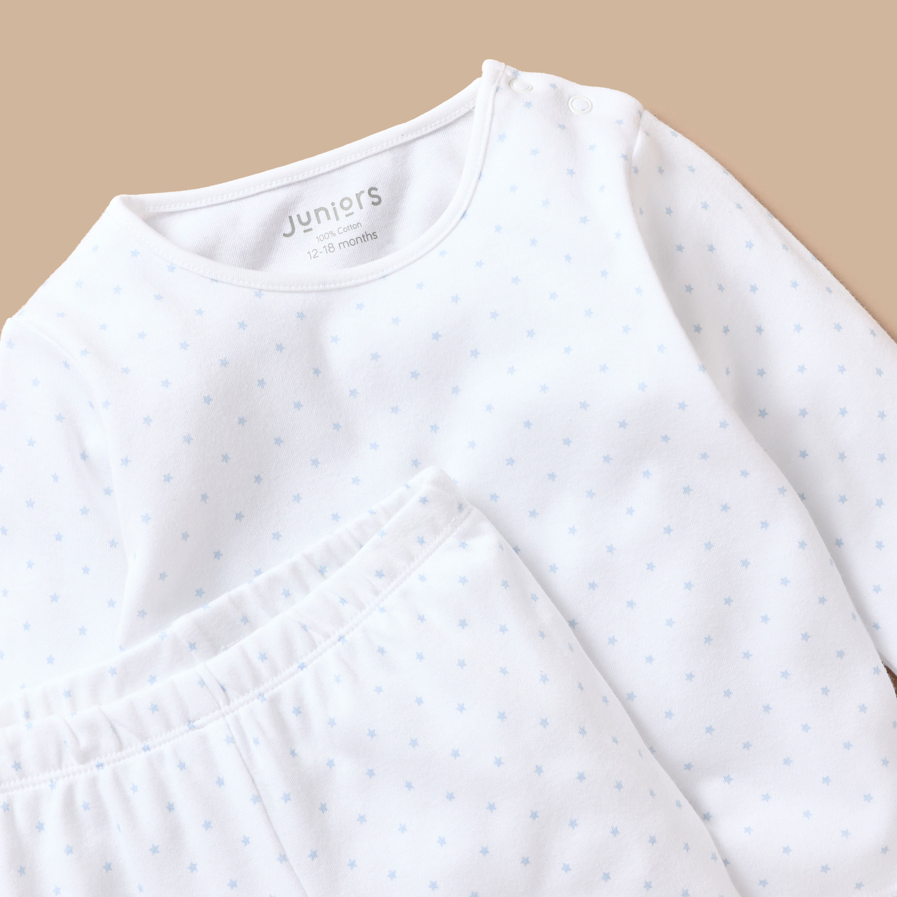 Juniors Polka Dot Print T-shirt and Pyjama Set-baby-boys-clothing-nightwear-pyjamasets-image-4