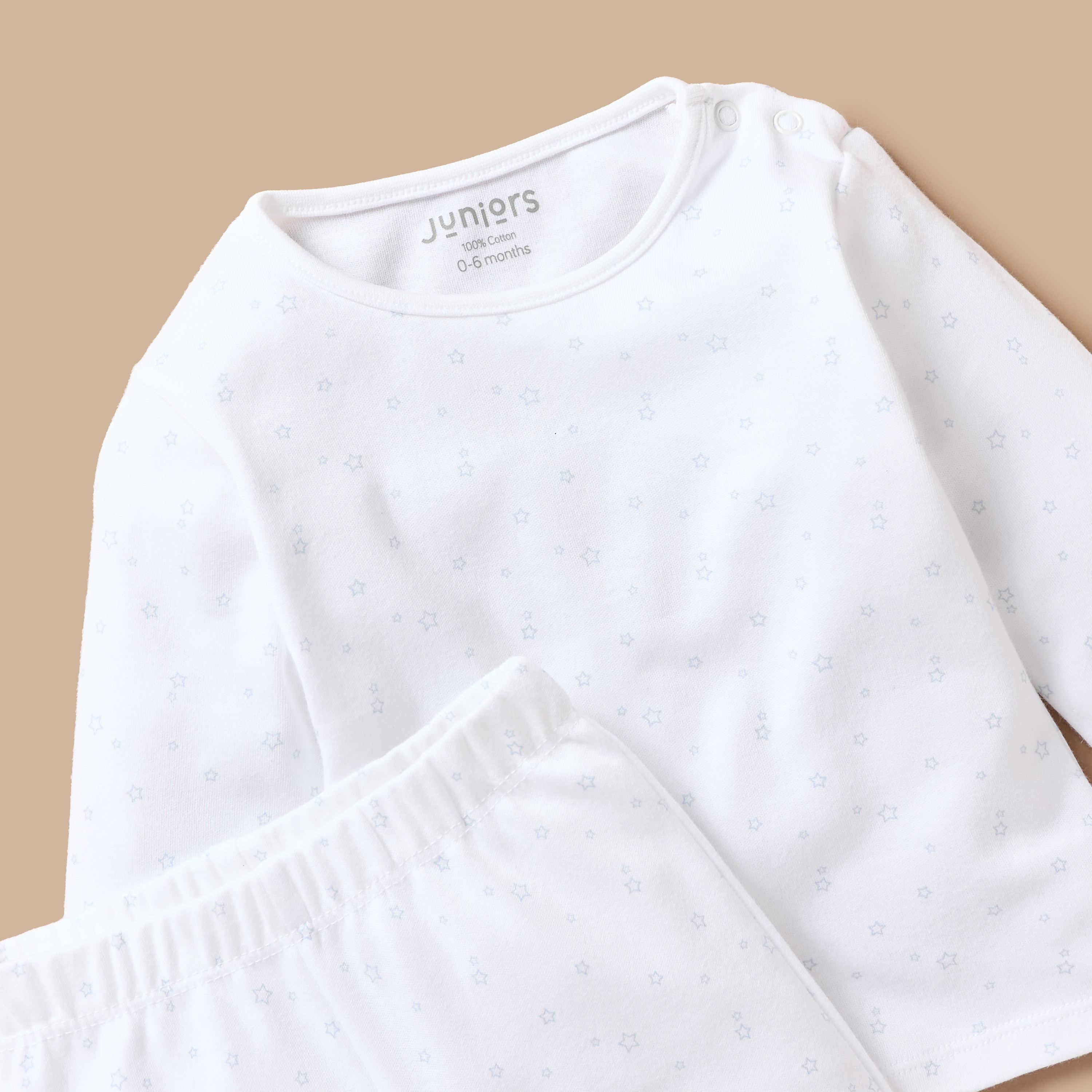 Juniors Star Print T-shirt and Pyjama Set-baby-boys-clothing-nightwear-pyjamasets-image-4