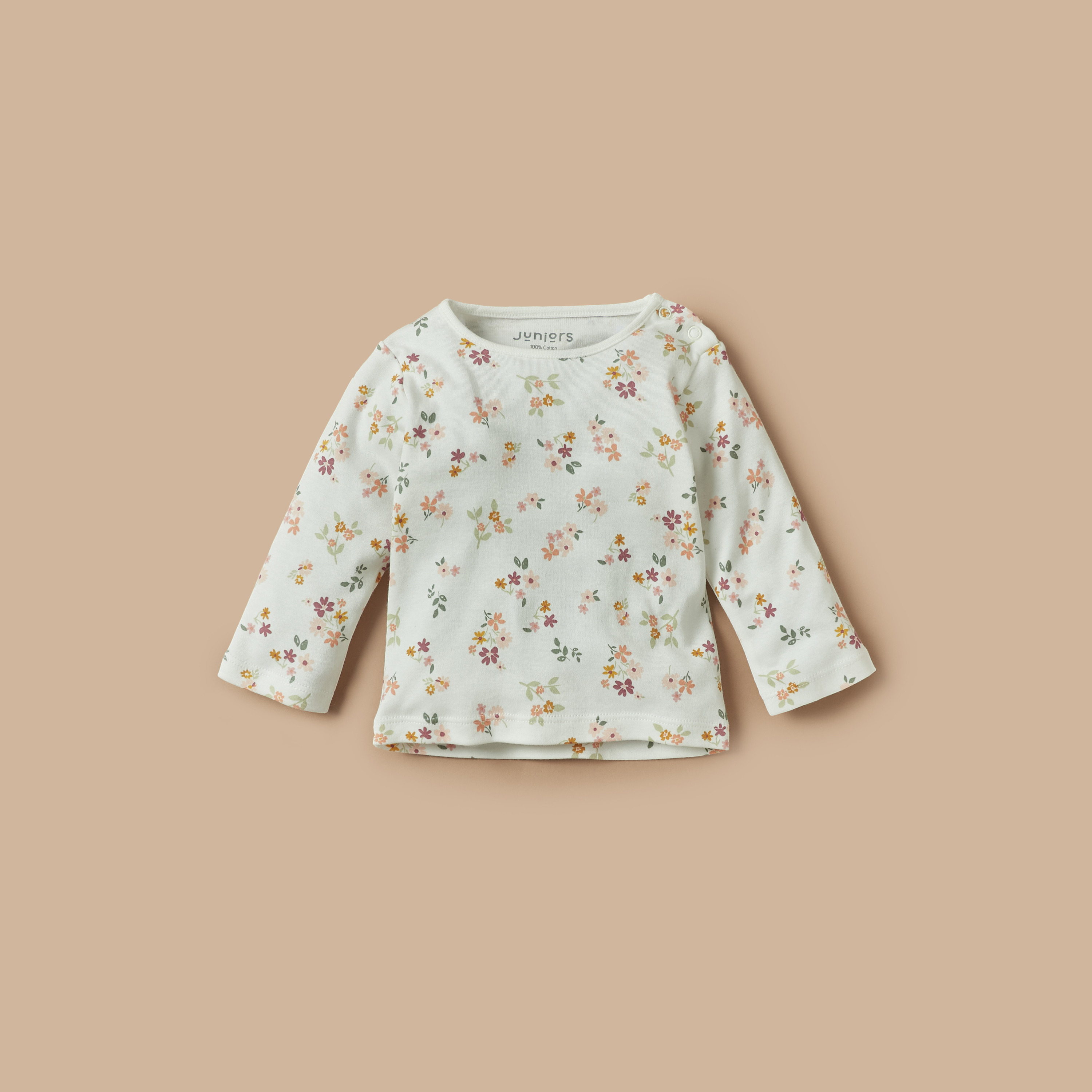 Juniors All-Over Floral Print T-shirt and Pyjama Set-baby-girls-clothing-nightwear-pyjamasets-image-3
