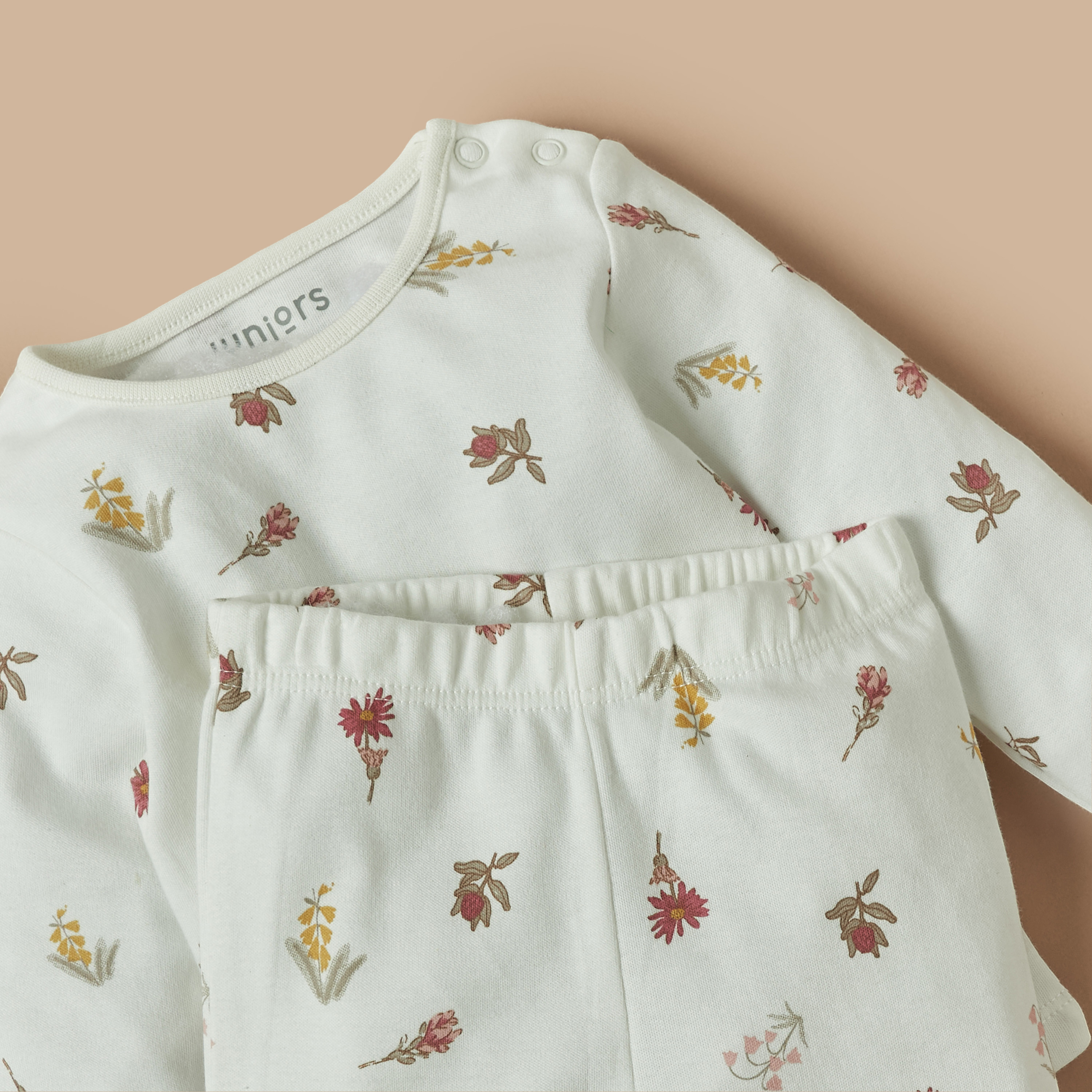 Juniors Floral Print T-shirt and Pyjama Set-baby-girls-clothing-nightwear-pyjamasets-image-5