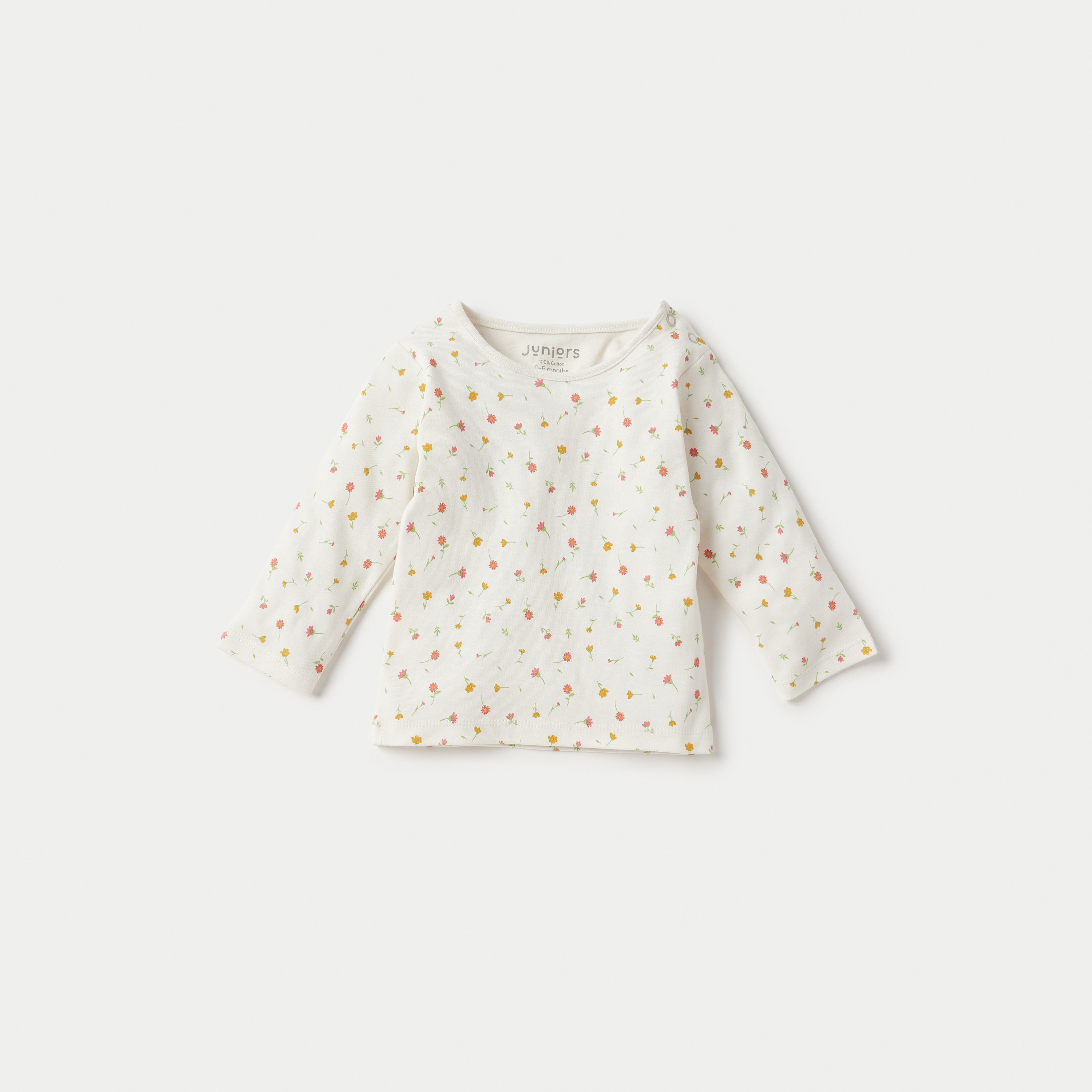 Juniors All-Over Floral Print T-shirt and Pyjama Set-baby-girls-clothing-nightwear-pyjamasets-image-3