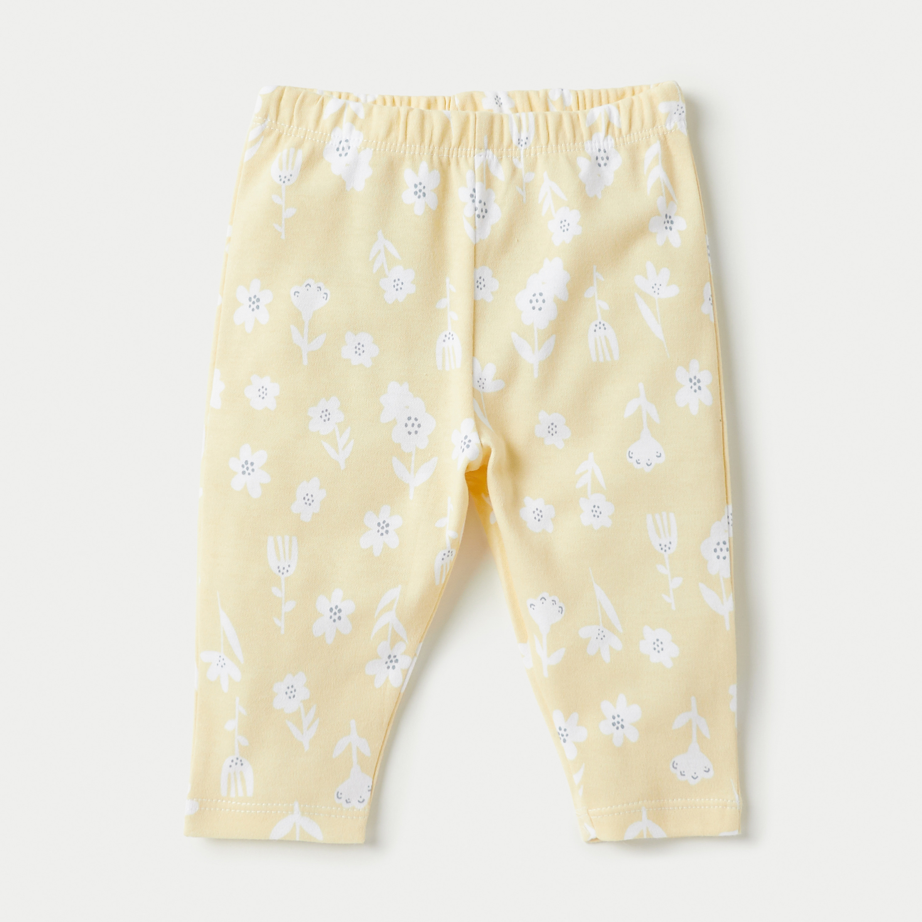 Juniors All-Over Floral Print T-shirt and Pyjama Set-baby-girls-clothing-nightwear-pyjamasets-image-3