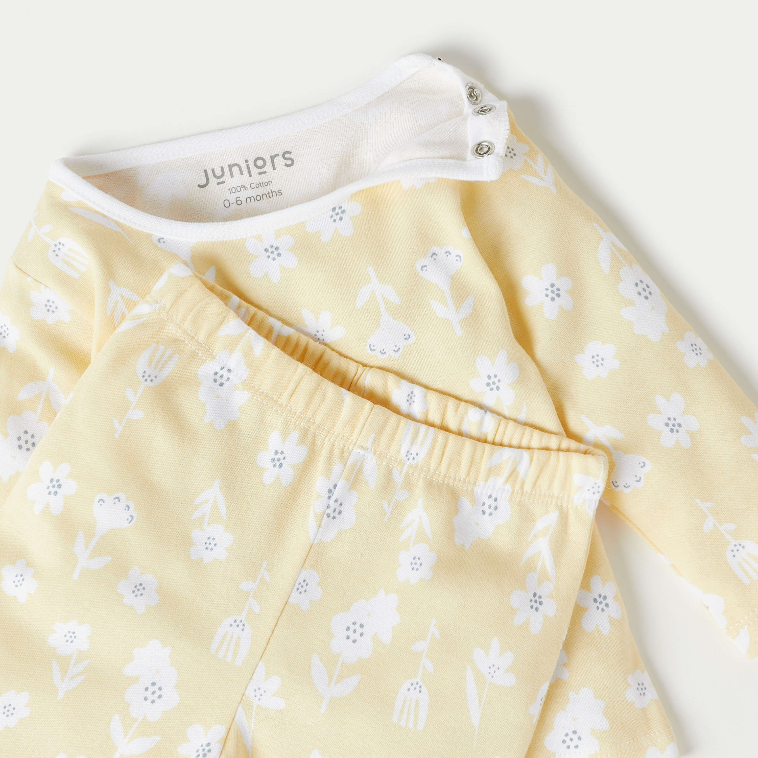 Juniors All-Over Floral Print T-shirt and Pyjama Set-baby-girls-clothing-nightwear-pyjamasets-image-4