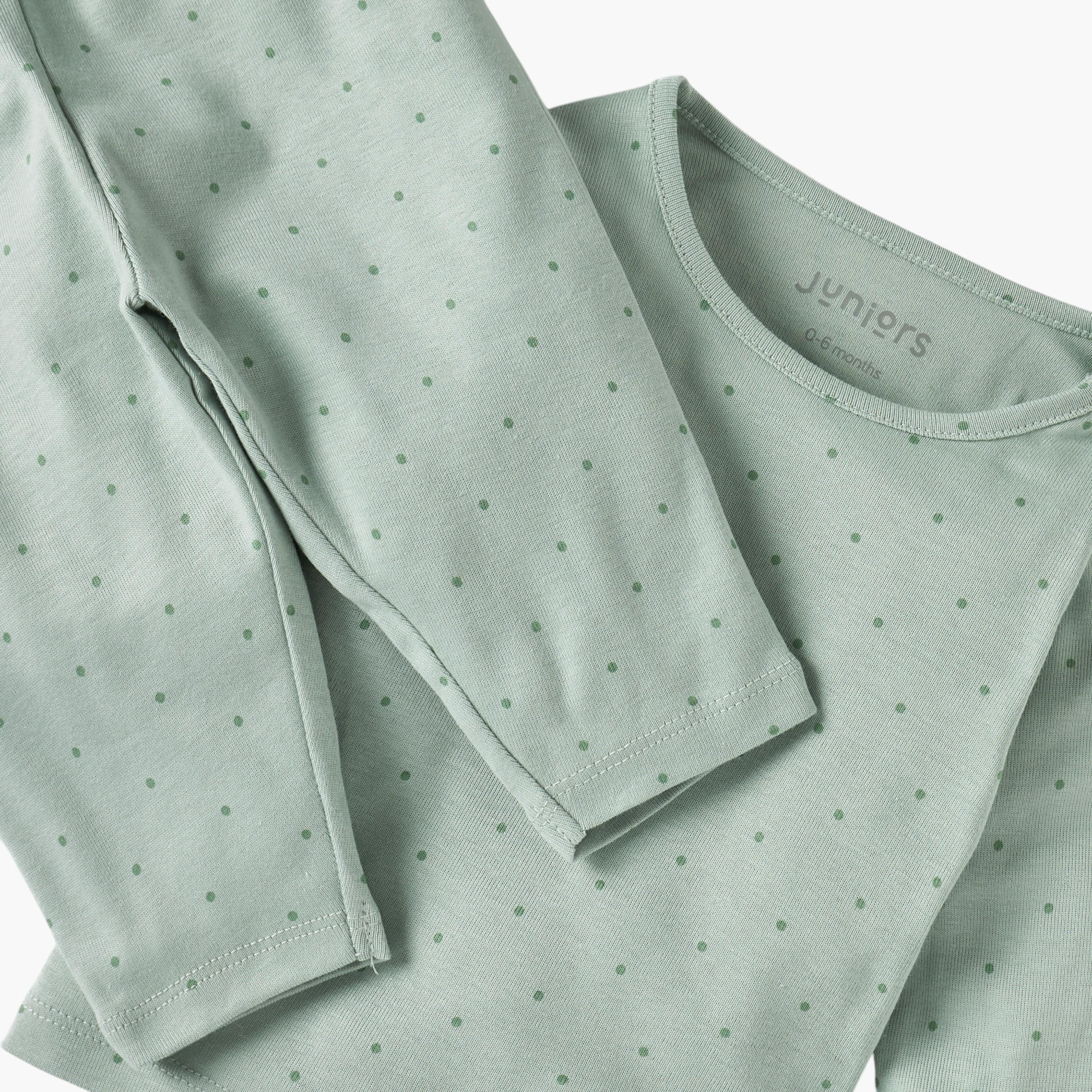 Juniors All-Over Polka Dot Print T-shirt and Pyjama Set-baby-boys-clothing-nightwear-pyjamasets-image-4