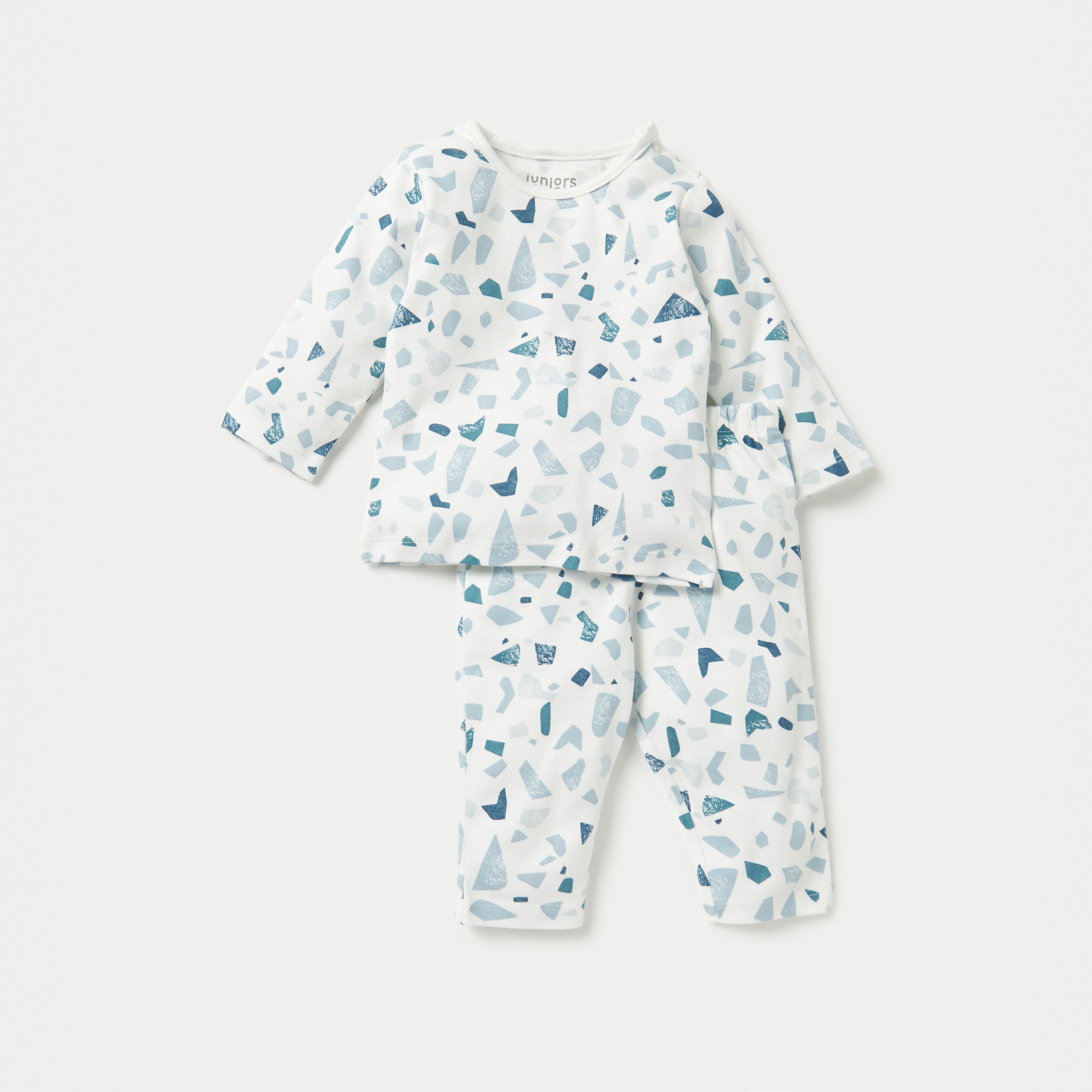 طقم بنطلون بيجاما وتيشيرت بأكمام طويلة وطبعات من جونيورز-baby-boys-clothing-nightwear-pyjamasets-image-1