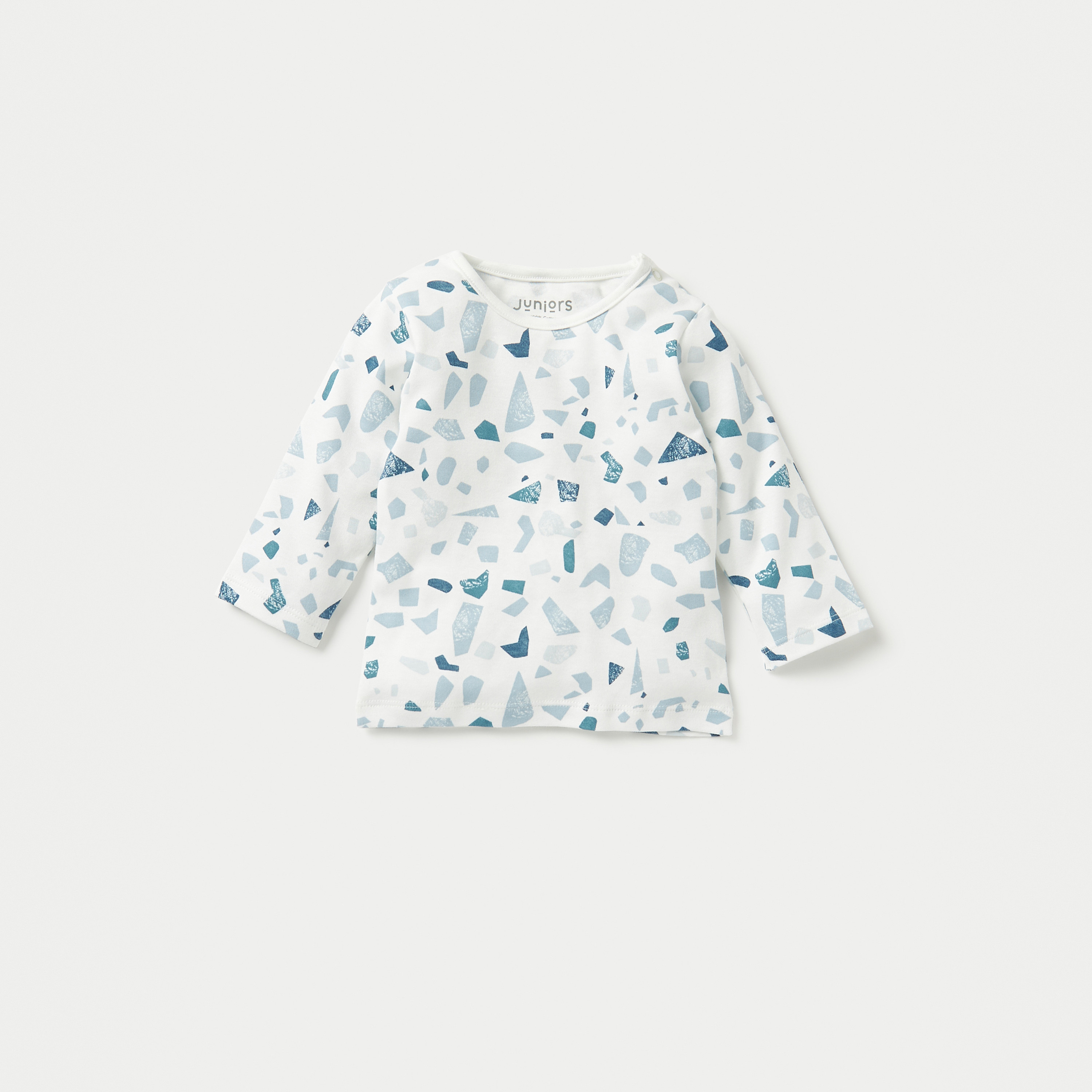 Juniors All-Over Abstract Print Long Sleeves T-shirt and Pyjama Set-baby-boys-clothing-nightwear-pyjamasets-image-2