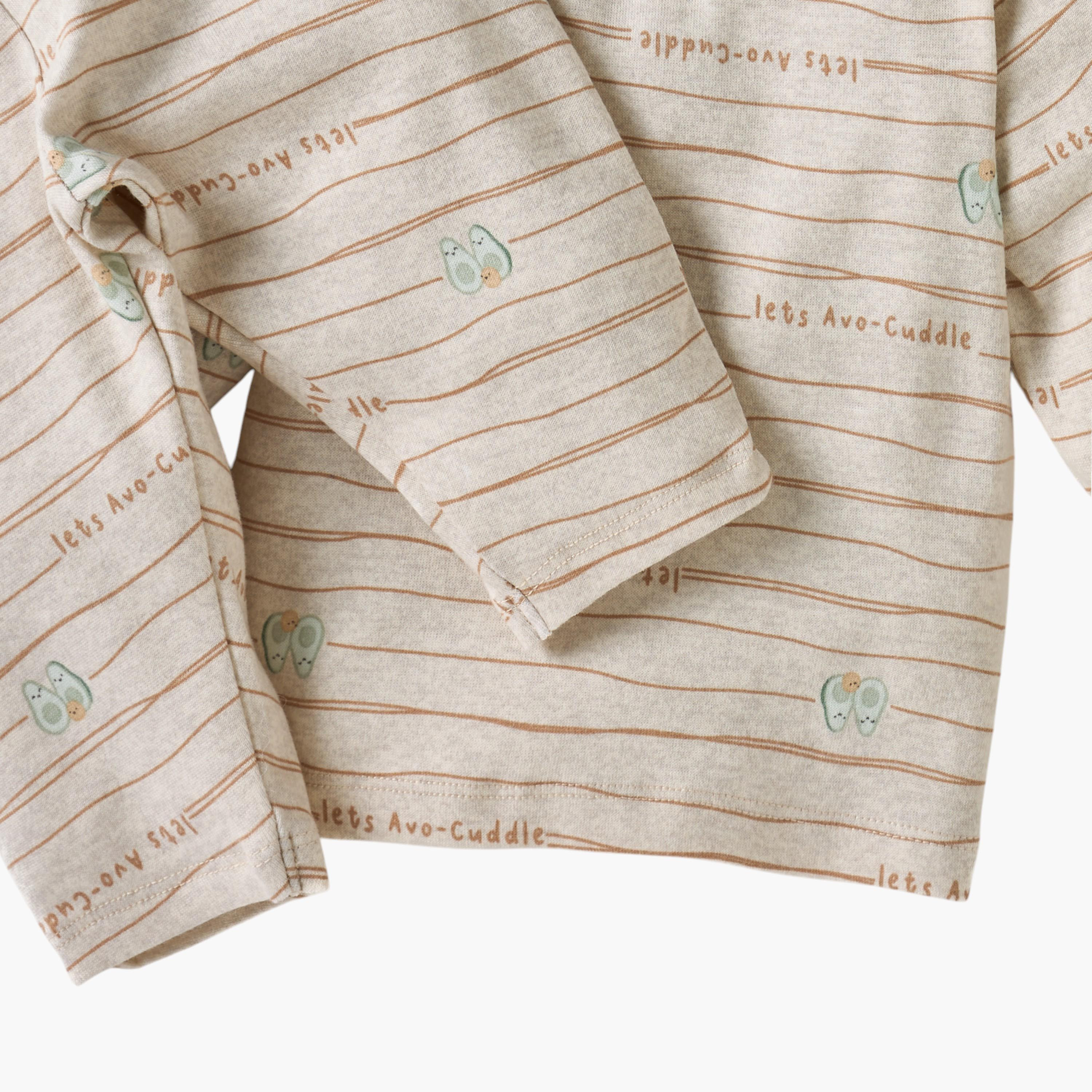 Juniors Avocado Print Long Sleeves T-shirt and Pyjama Set-baby-girls-clothing-nightwear-pyjamasets-image-5