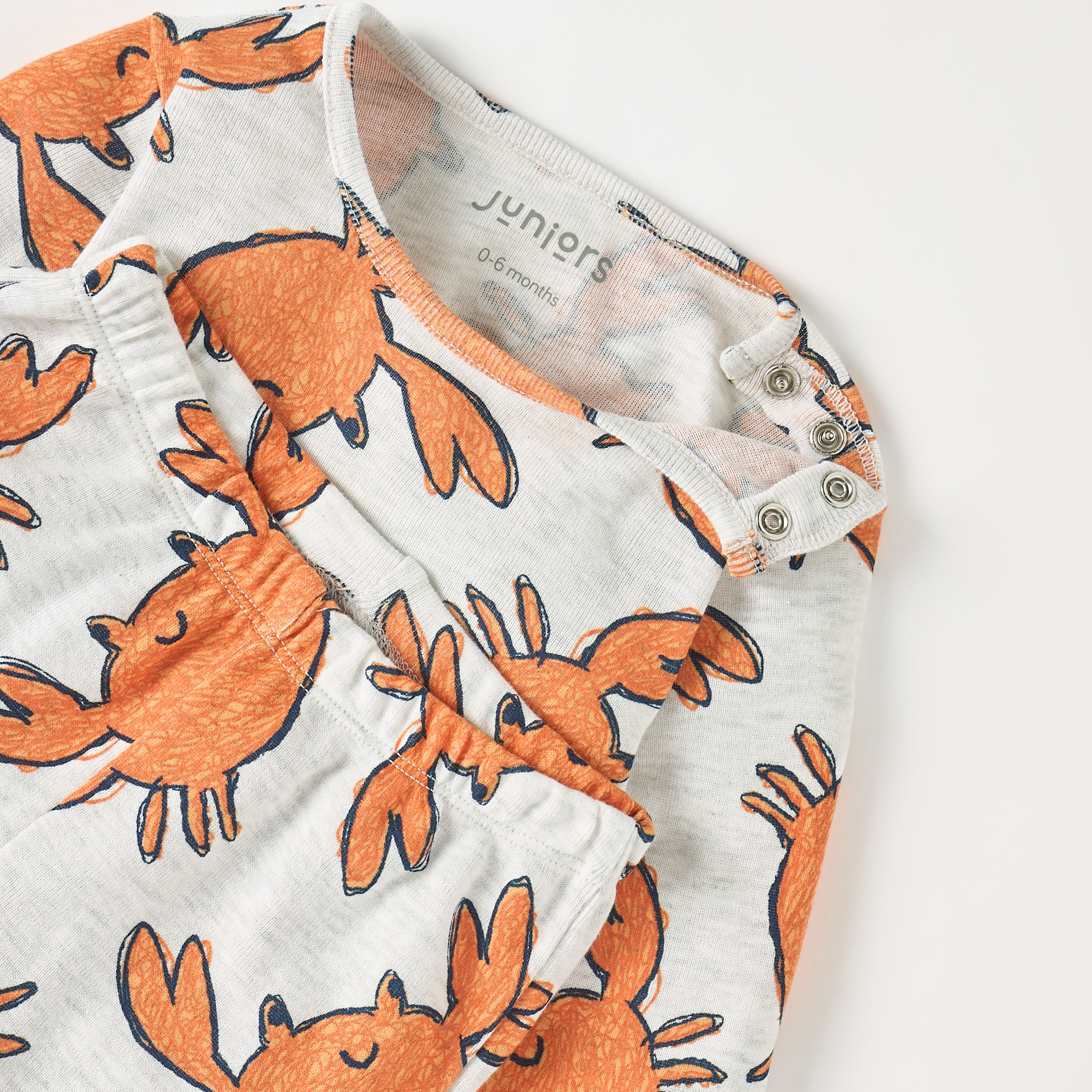 Juniors All-Over Crab Print T-shirt and Pyjama Set-baby-girls-clothing-nightwear-pyjamasets-image-5