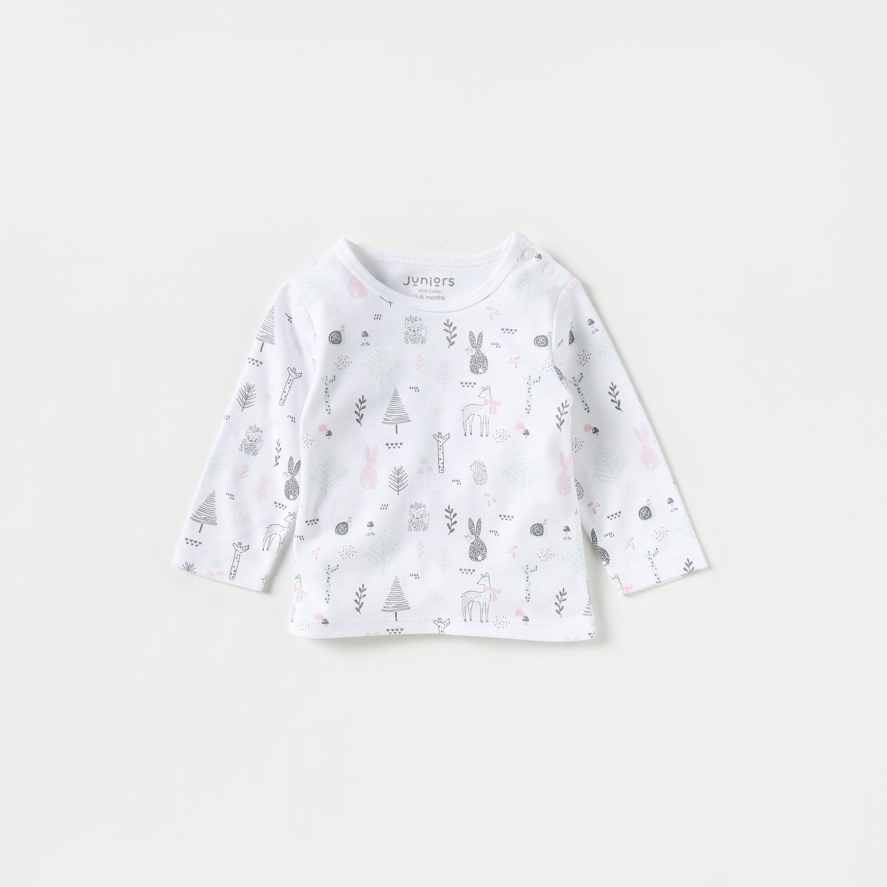 Juniors All-Over Print T-shirt and Pyjama Set-baby-girls-clothing-nightwear-pyjamasets-image-2