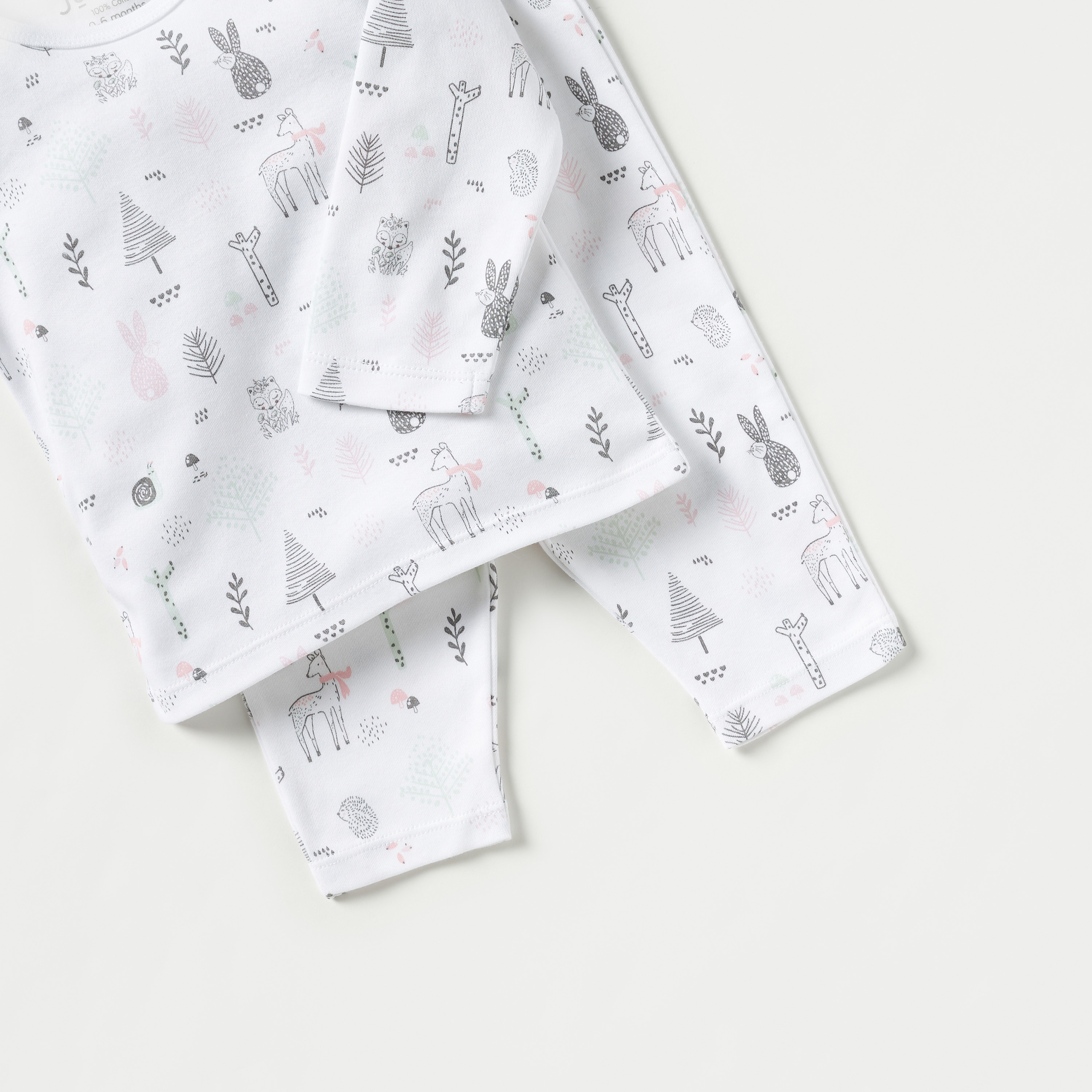 Juniors All-Over Print T-shirt and Pyjama Set-baby-girls-clothing-nightwear-pyjamasets-image-5