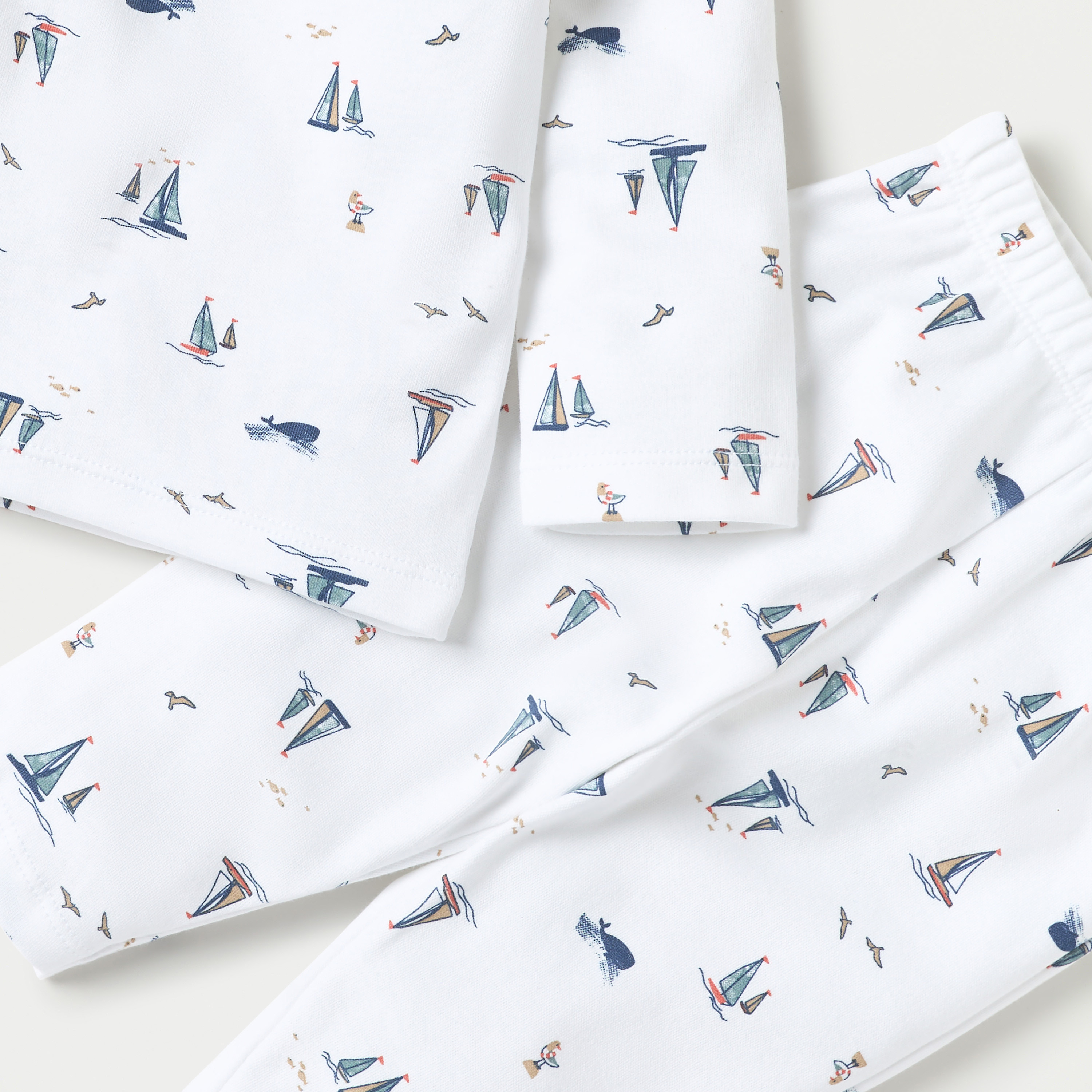Juniors Boat Print T-shirt and Pyjama Set-baby-boys-clothing-nightwear-pyjamasets-image-4