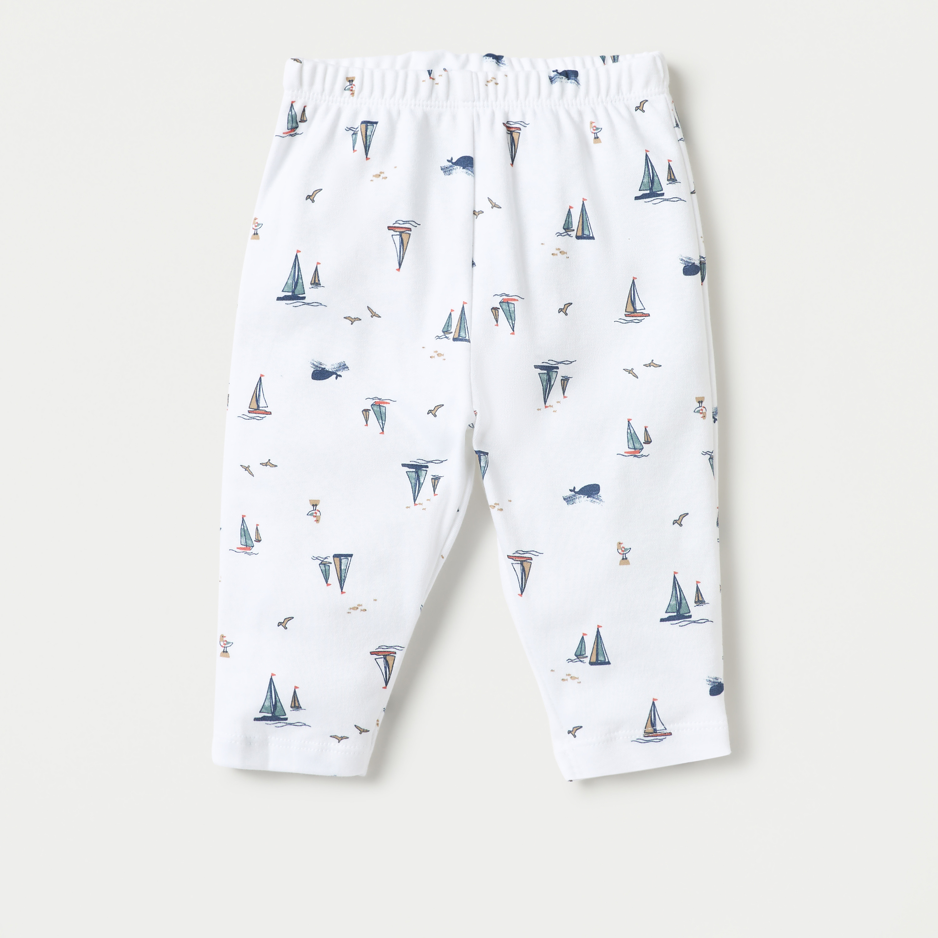 Juniors Boat Print T-shirt and Pyjama Set-baby-boys-clothing-nightwear-pyjamasets-image-5