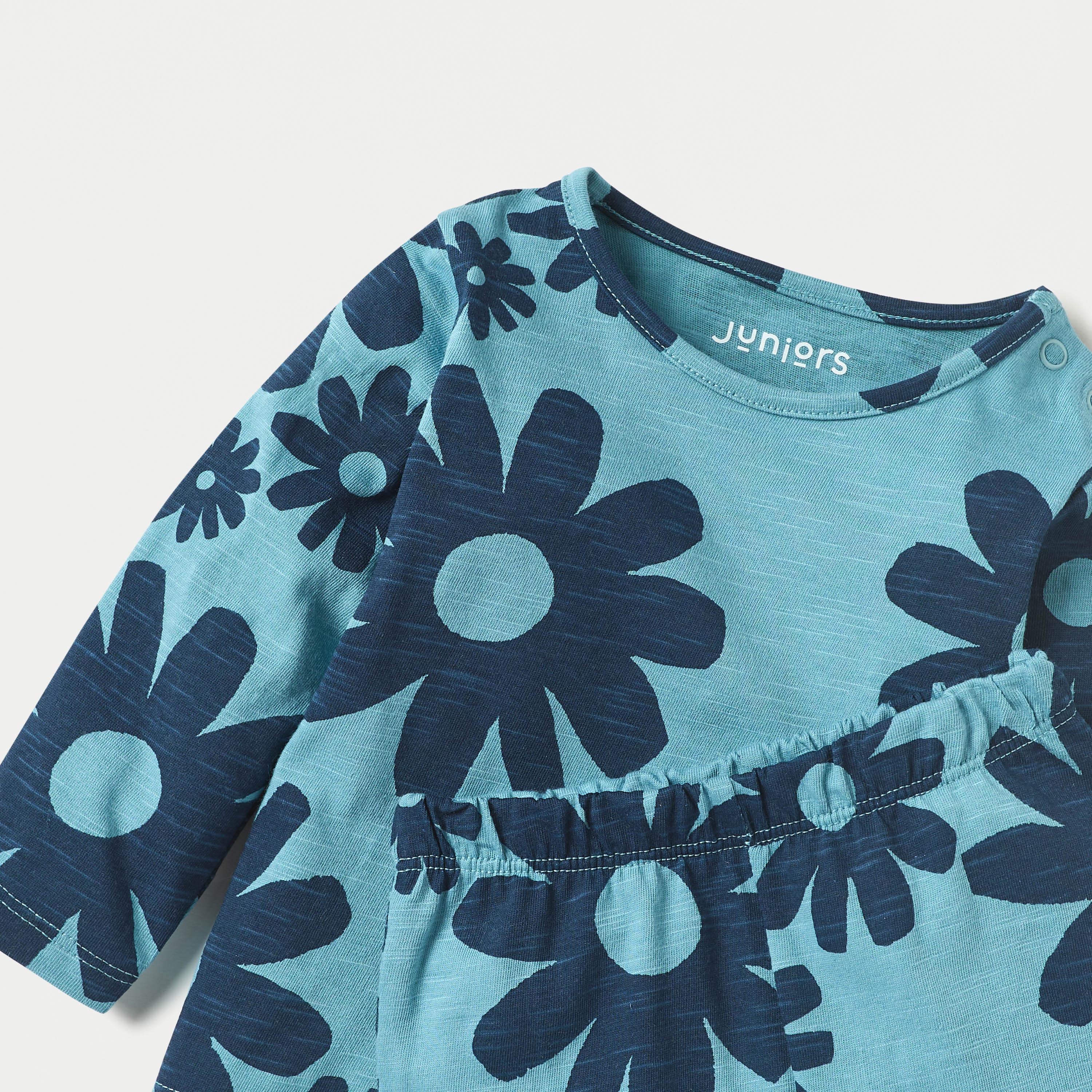 Juniors Floral Print Long Sleeves T-shirt and Pyjama Set-baby-boys-clothing-nightwear-pyjamasets-image-4
