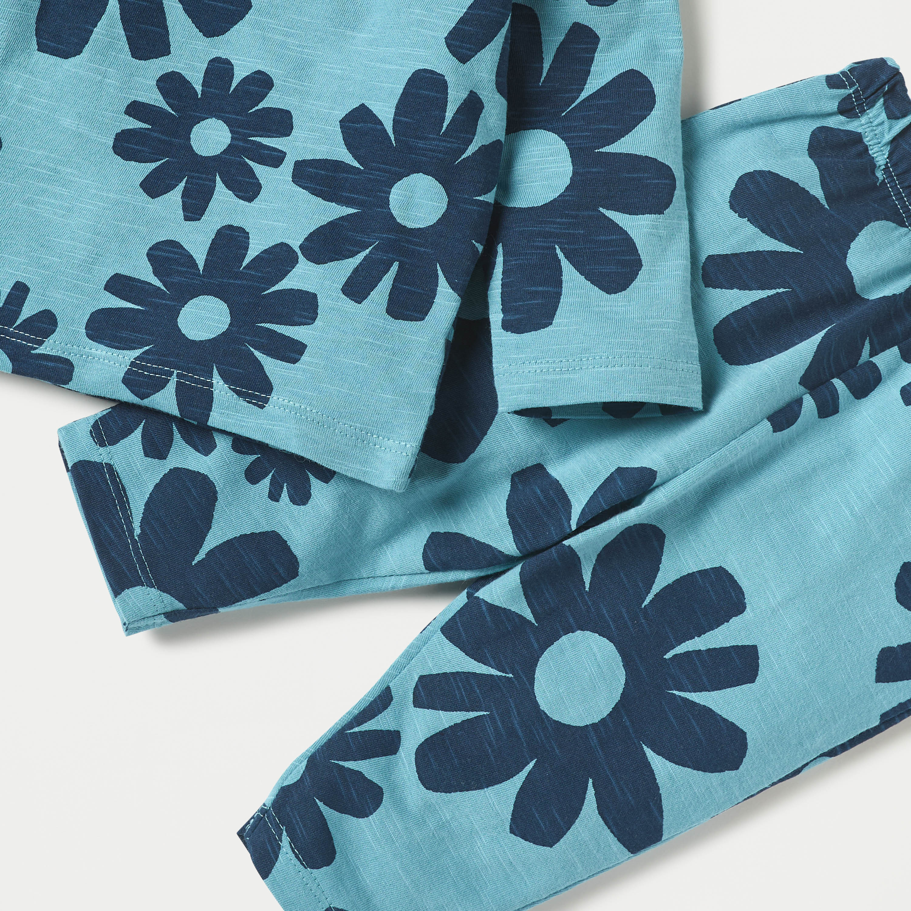 Juniors Floral Print Long Sleeves T-shirt and Pyjama Set-baby-boys-clothing-nightwear-pyjamasets-image-5