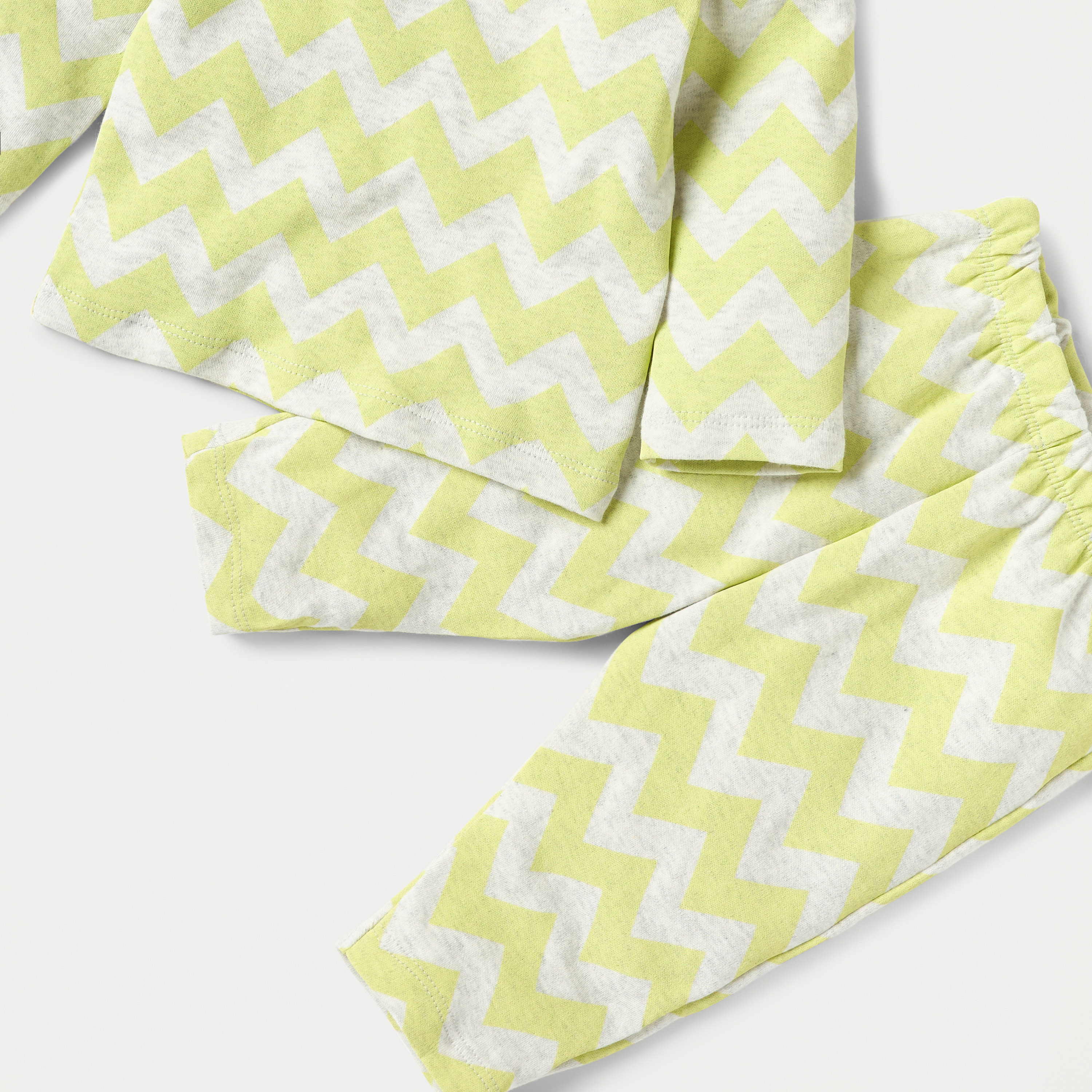Juniors Zig Zag Print T-shirt and Pyjama Set-baby-girls-clothing-nightwear-pyjamasets-image-5