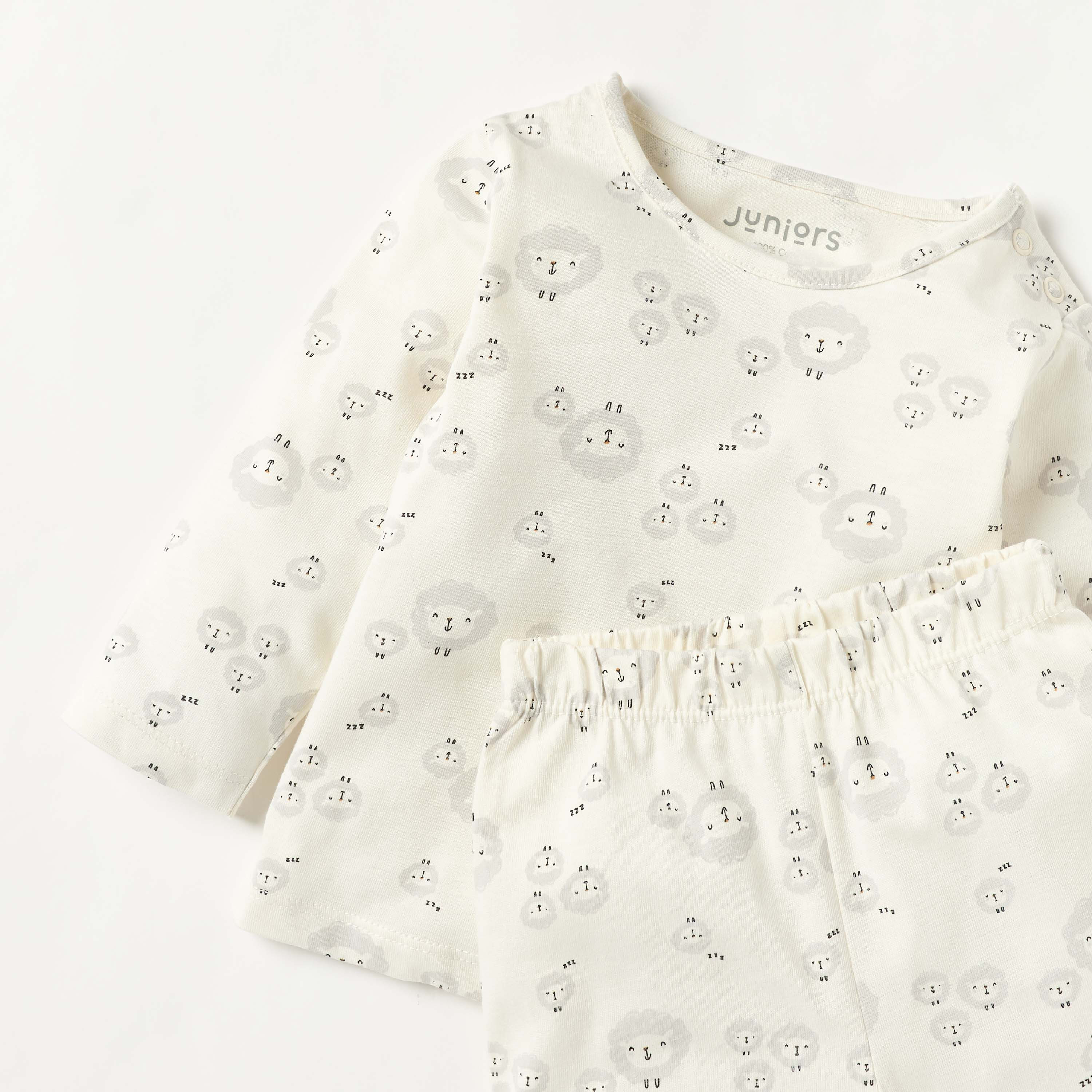 Juniors Animal Print T-shirt and Pyjama Set-baby-boys-clothing-nightwear-pyjamasets-image-4