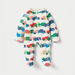 Juniors All-Over Car Print Closed Feet Sleepsuit with Zip Closure-Sleepsuits-thumbnail-0
