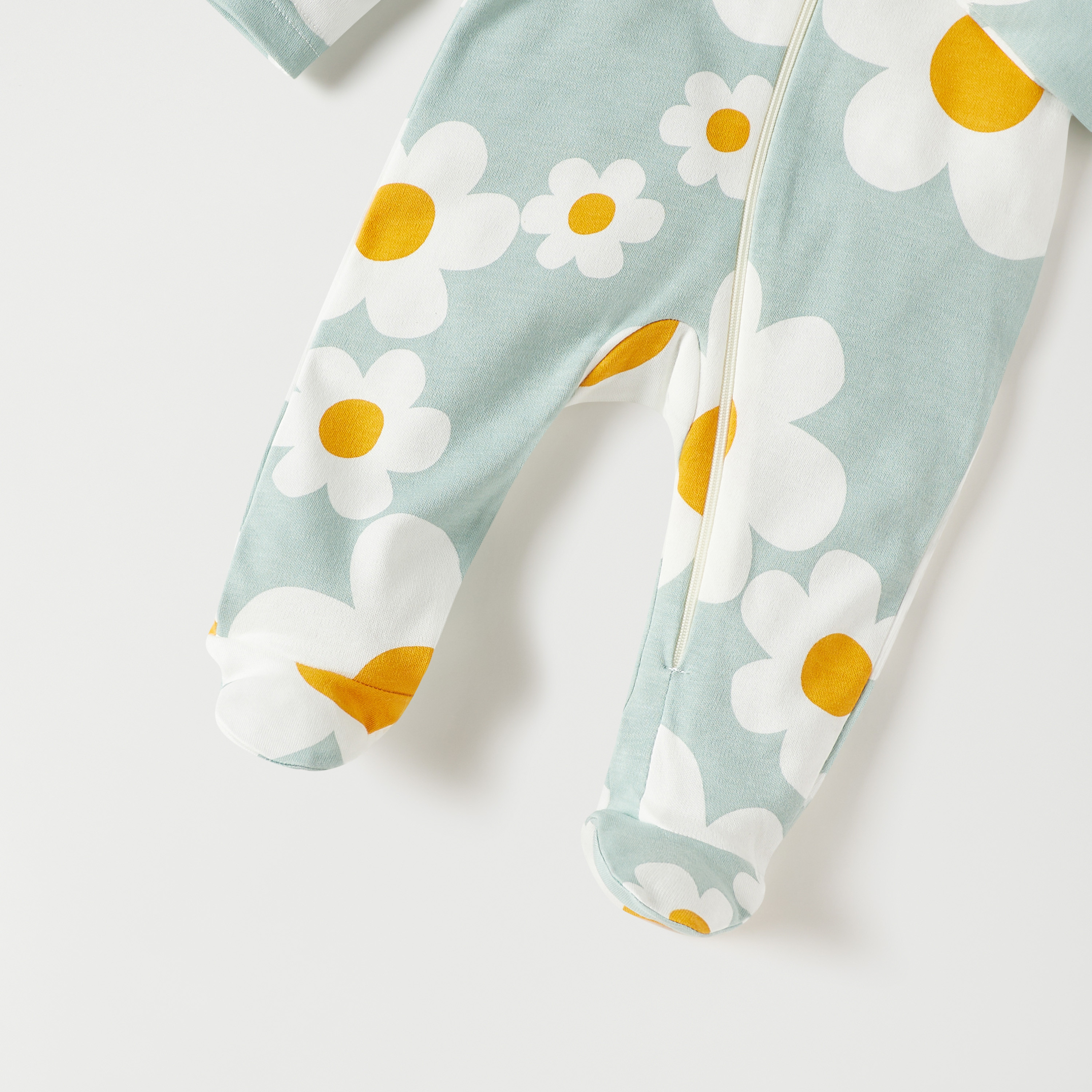 Juniors All-Over Floral Print Closed Feet Sleepsuit-baby-girls-clothing-nightwear-sleepsuits-image-3