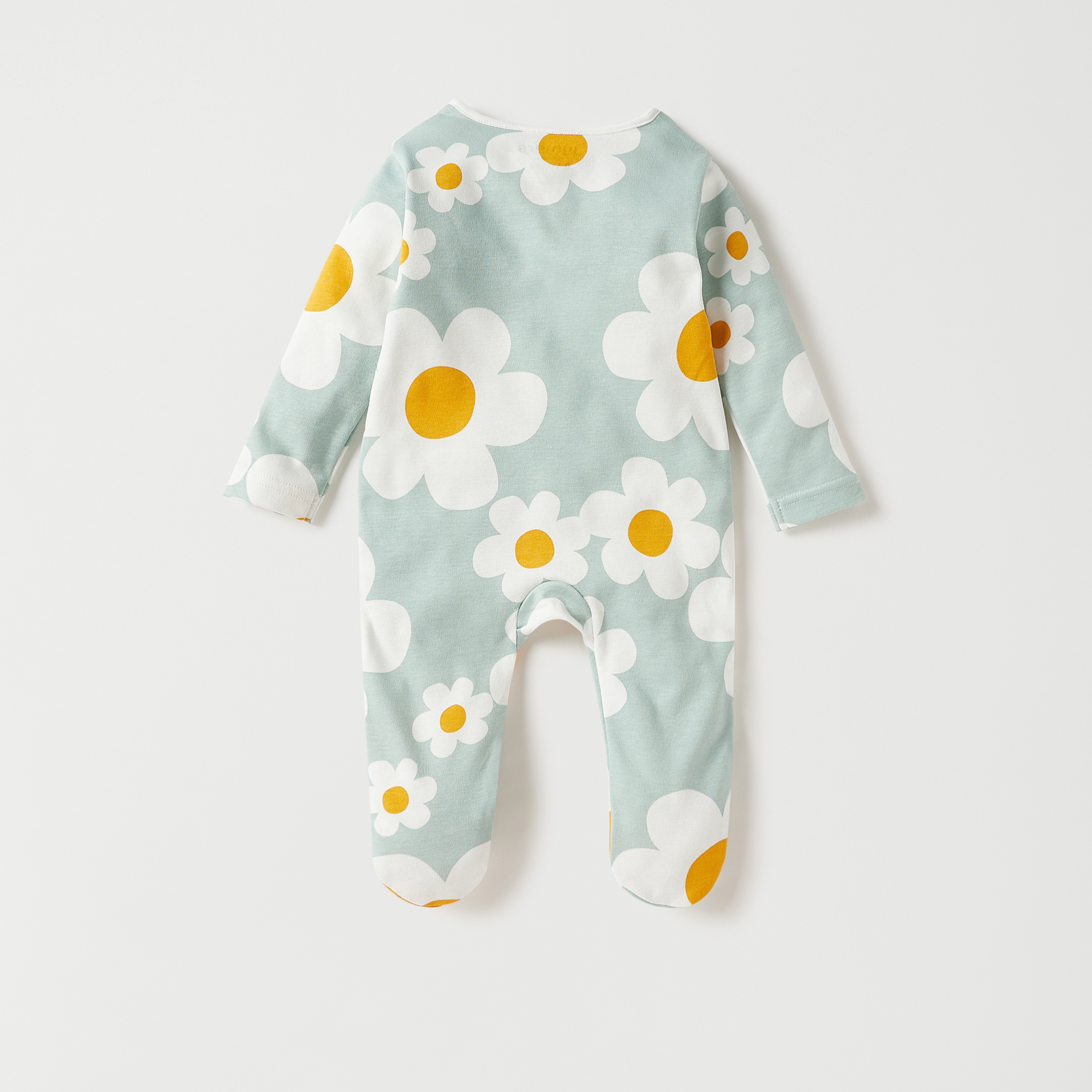 Juniors All-Over Floral Print Closed Feet Sleepsuit-baby-girls-clothing-nightwear-sleepsuits-image-4