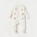Giggles Embroidered Sleepsuit with Long Sleeves and Button Closure-Sleepsuits-thumbnail-0