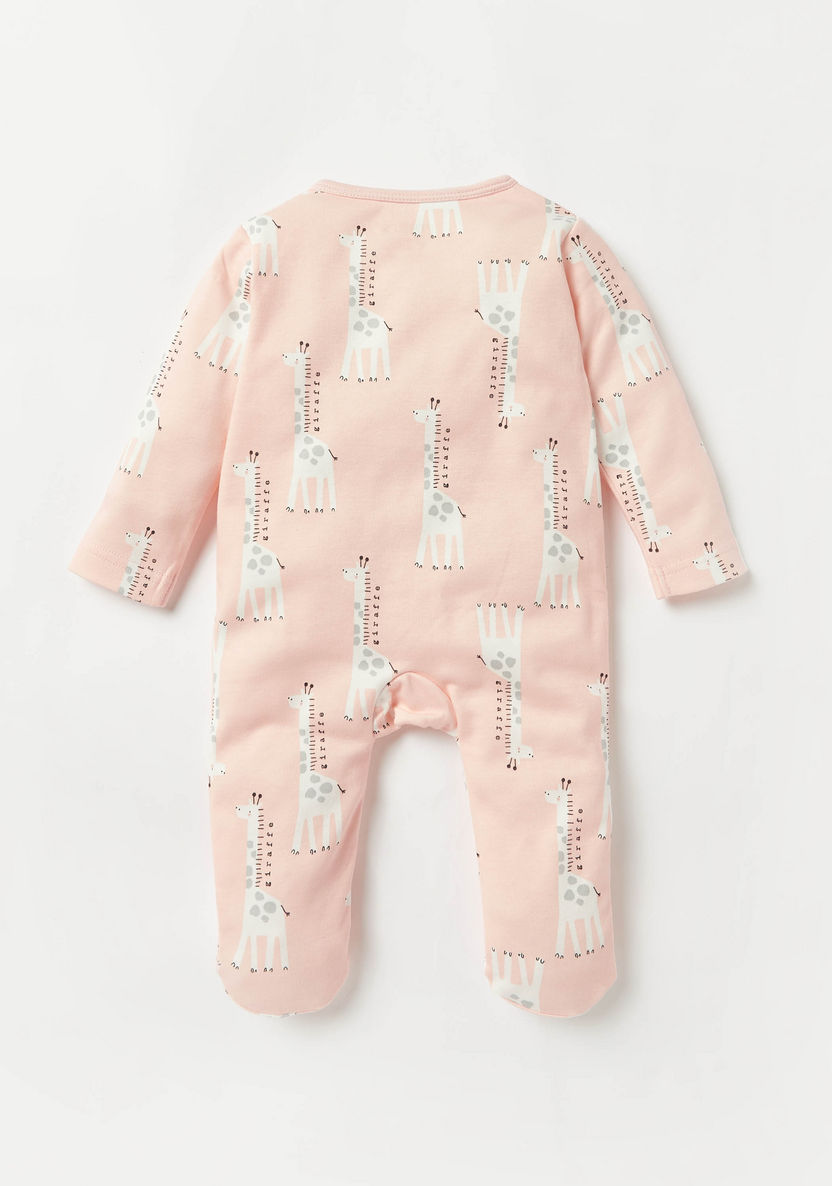 Juniors All-Over Giraffe Print Sleepsuit-Sleepsuits-image-3
