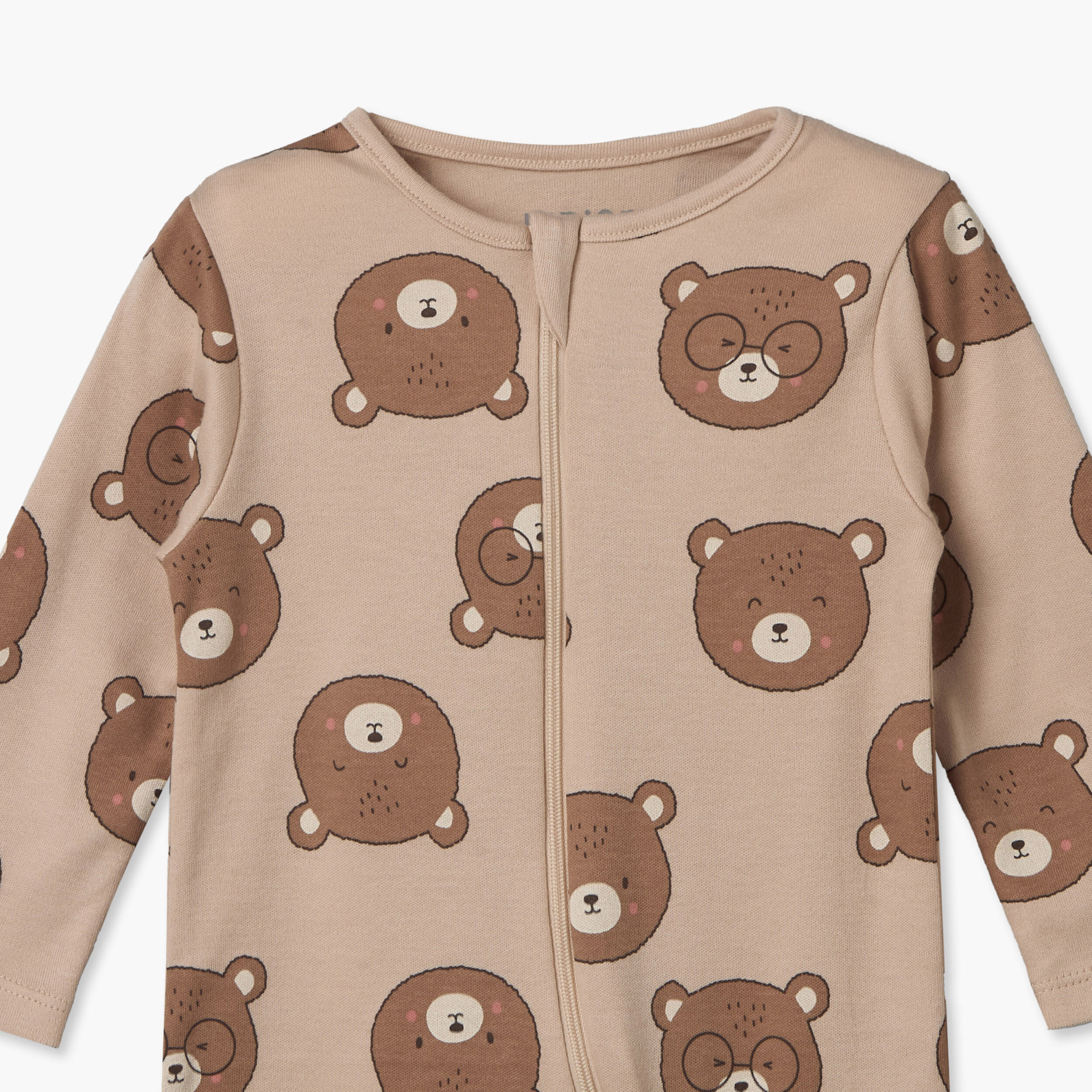 Juniors Cotton Crew Neck Long Sleeves Sleepsuit with Zip Closure-baby-boys-clothing-nightwear-sleepsuits-image-4