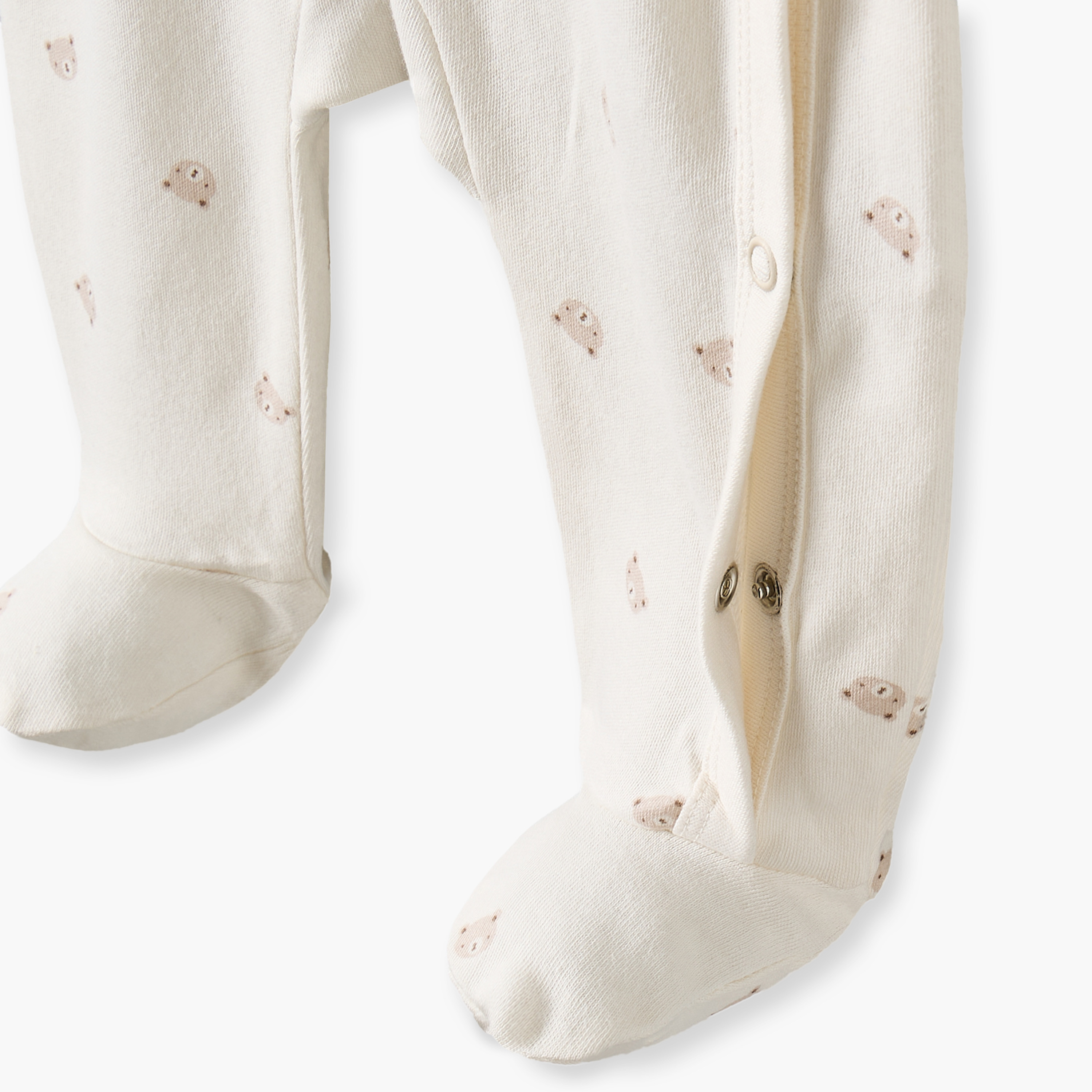 Juniors Cotton Round Neck Long Sleeves Sleepsuit with Bear Print-baby-boys-clothing-nightwear-sleepsuits-image-4