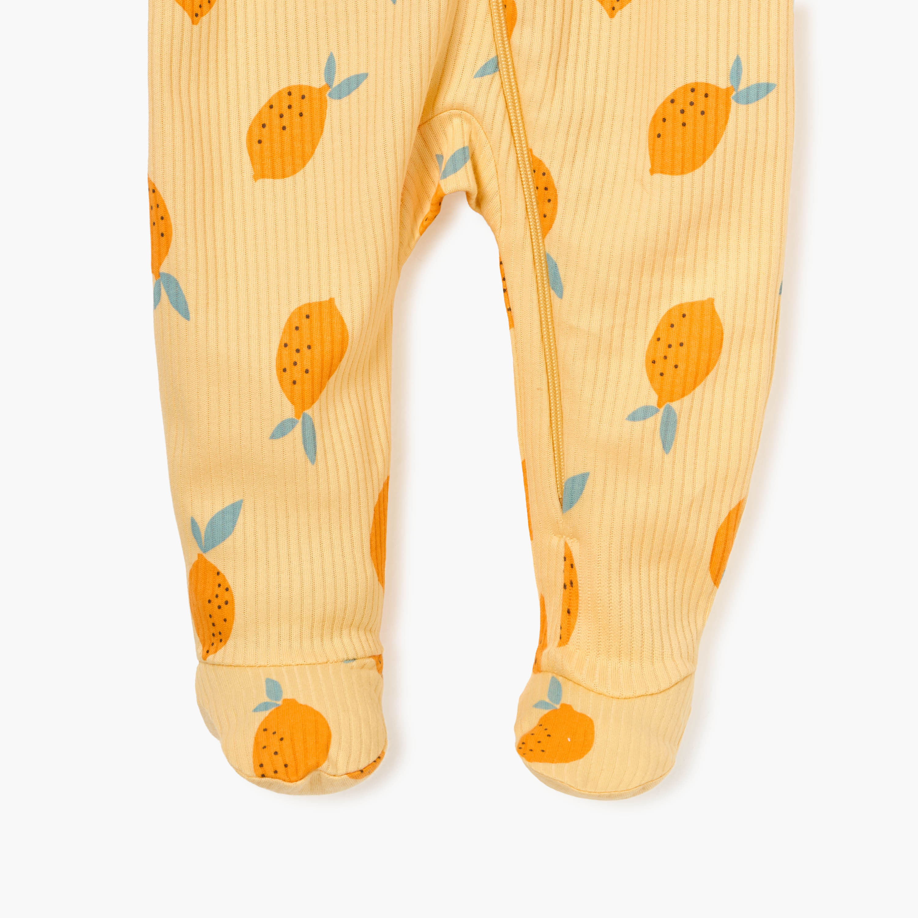 Juniors Lemon Print Sleepsuit with Long Sleeves and Zip Closure-baby-boys-clothing-nightwear-sleepsuits-image-4