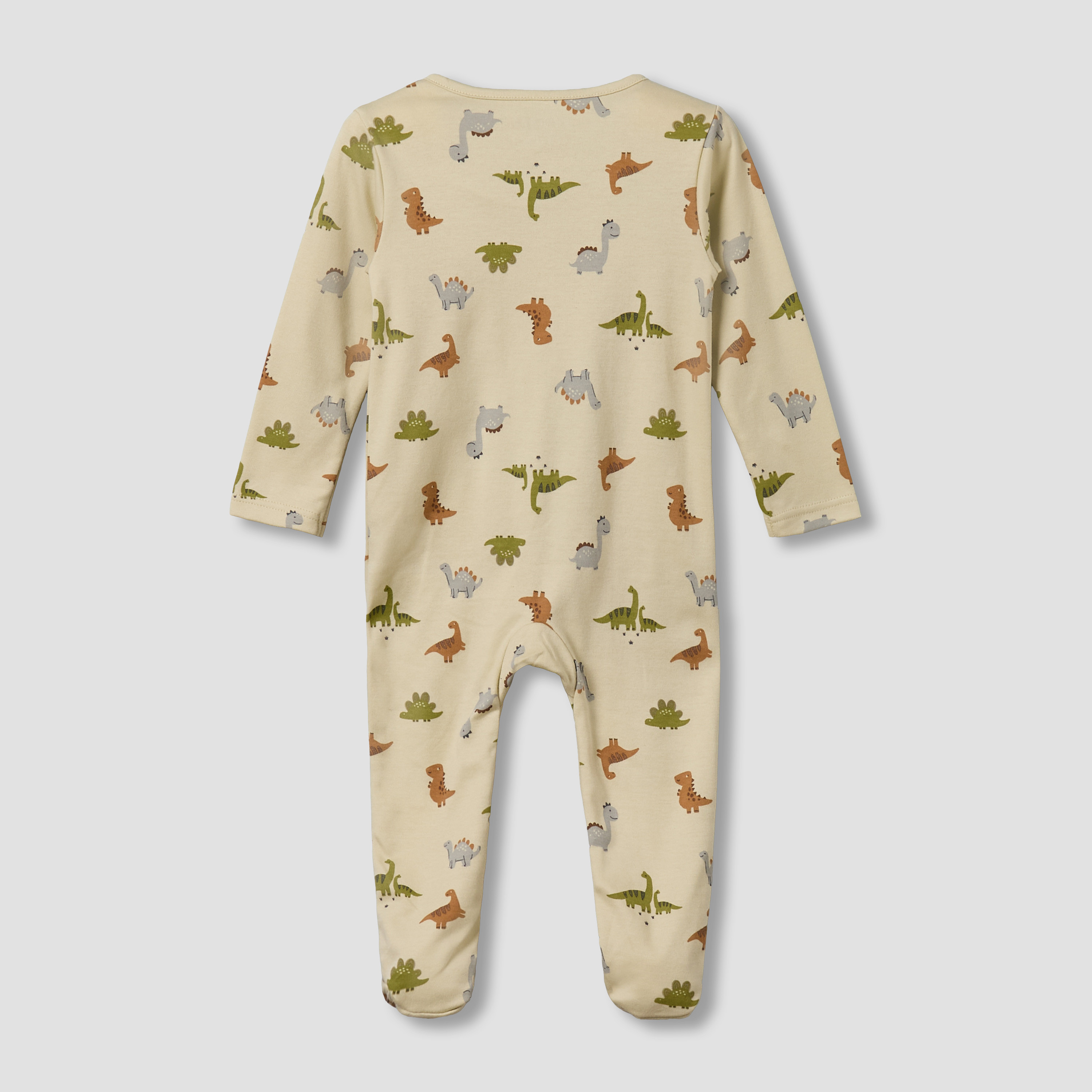 Juniors Cotton Round Neck Long Sleeves Sleepsuit with Dinosaur Print-promo_babyshop_Buy3for69_QAT130126-image-3