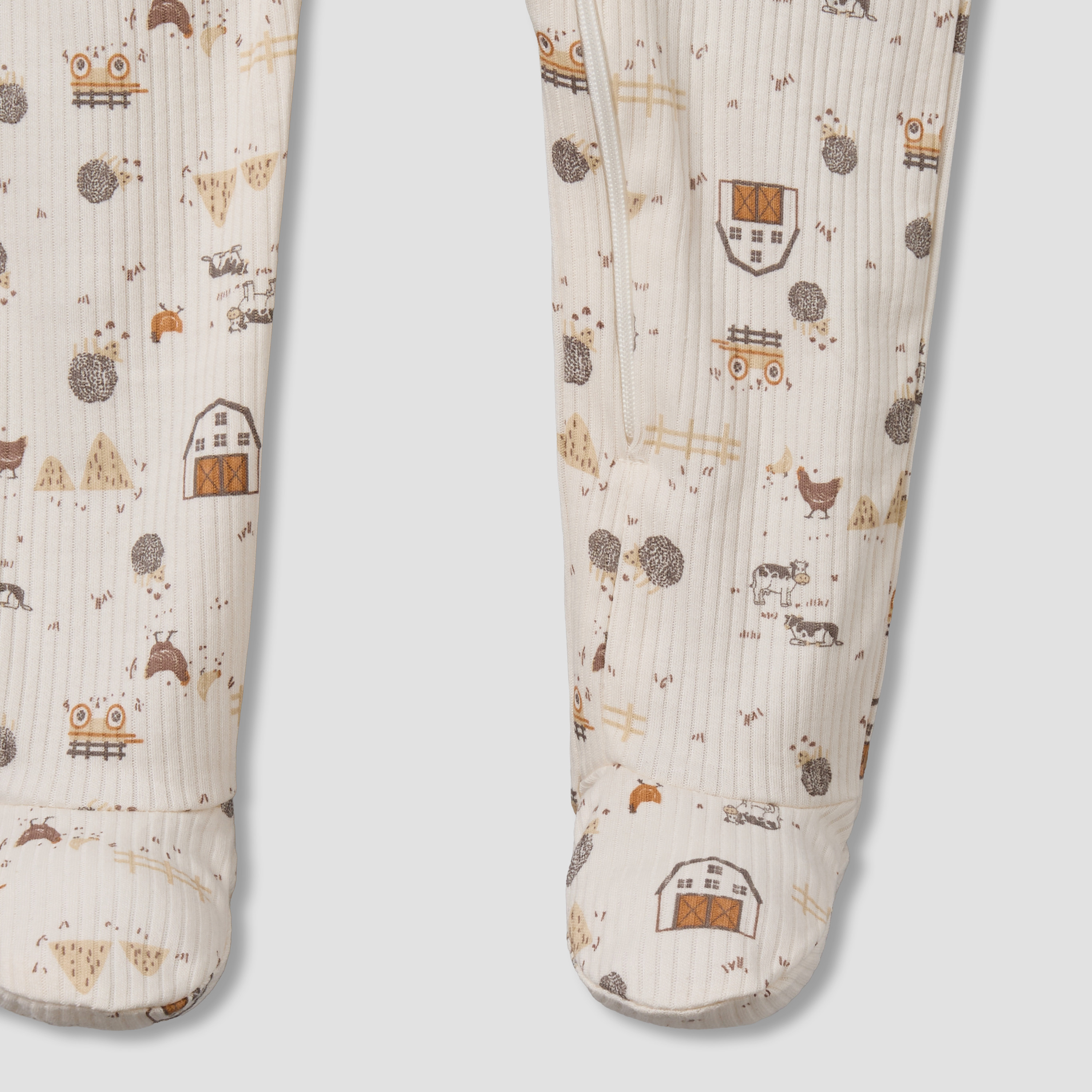 Juniors Cotton Round Neck Long Sleeves Sleepsuit with Farm Print-promo_babyshop_Buy3for69_QAT130126-image-5