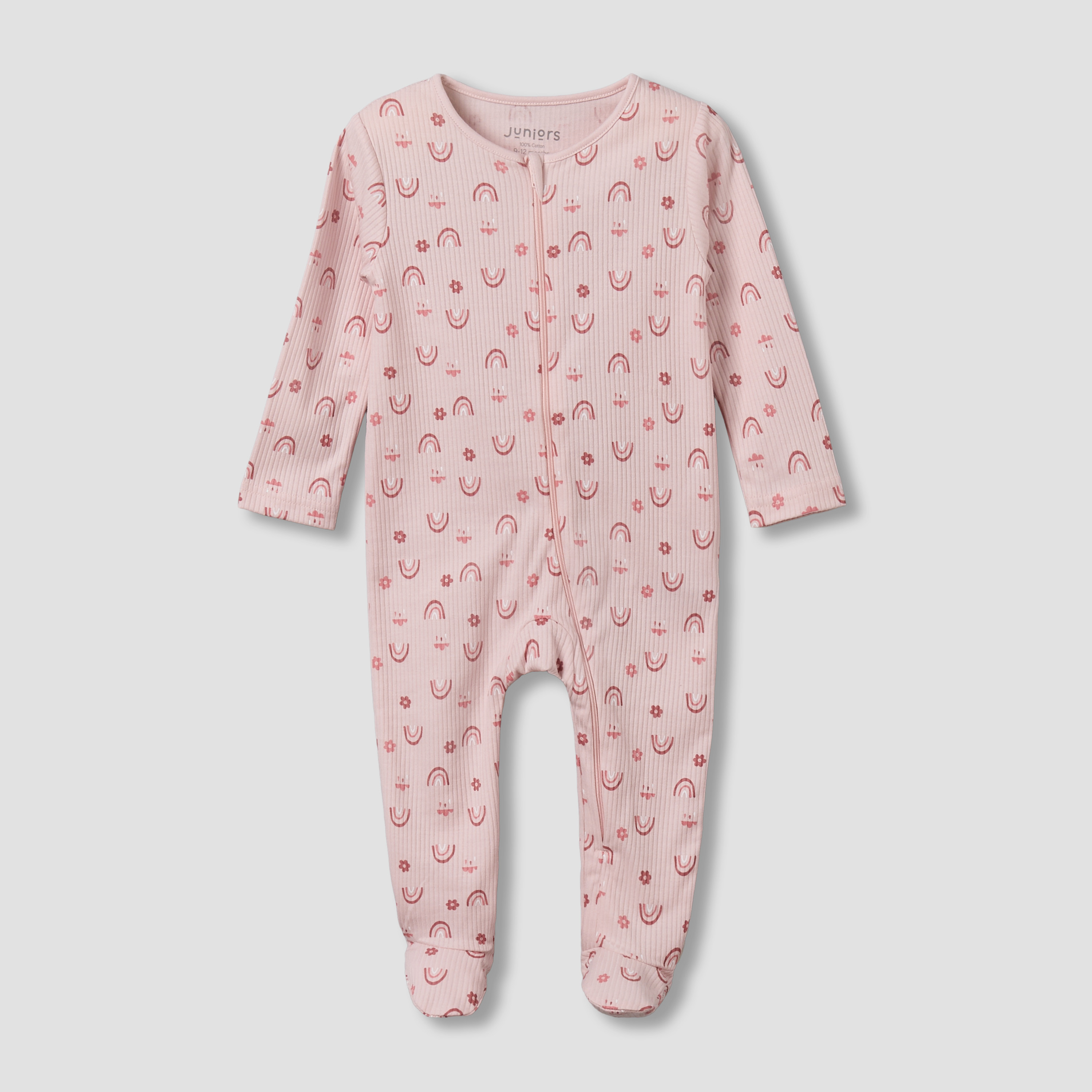 Juniors Cotton Round Neck Long Sleeves Sleepsuit with Fun Print-promo_babyshop_Buy3for69_OMN130126-image-2