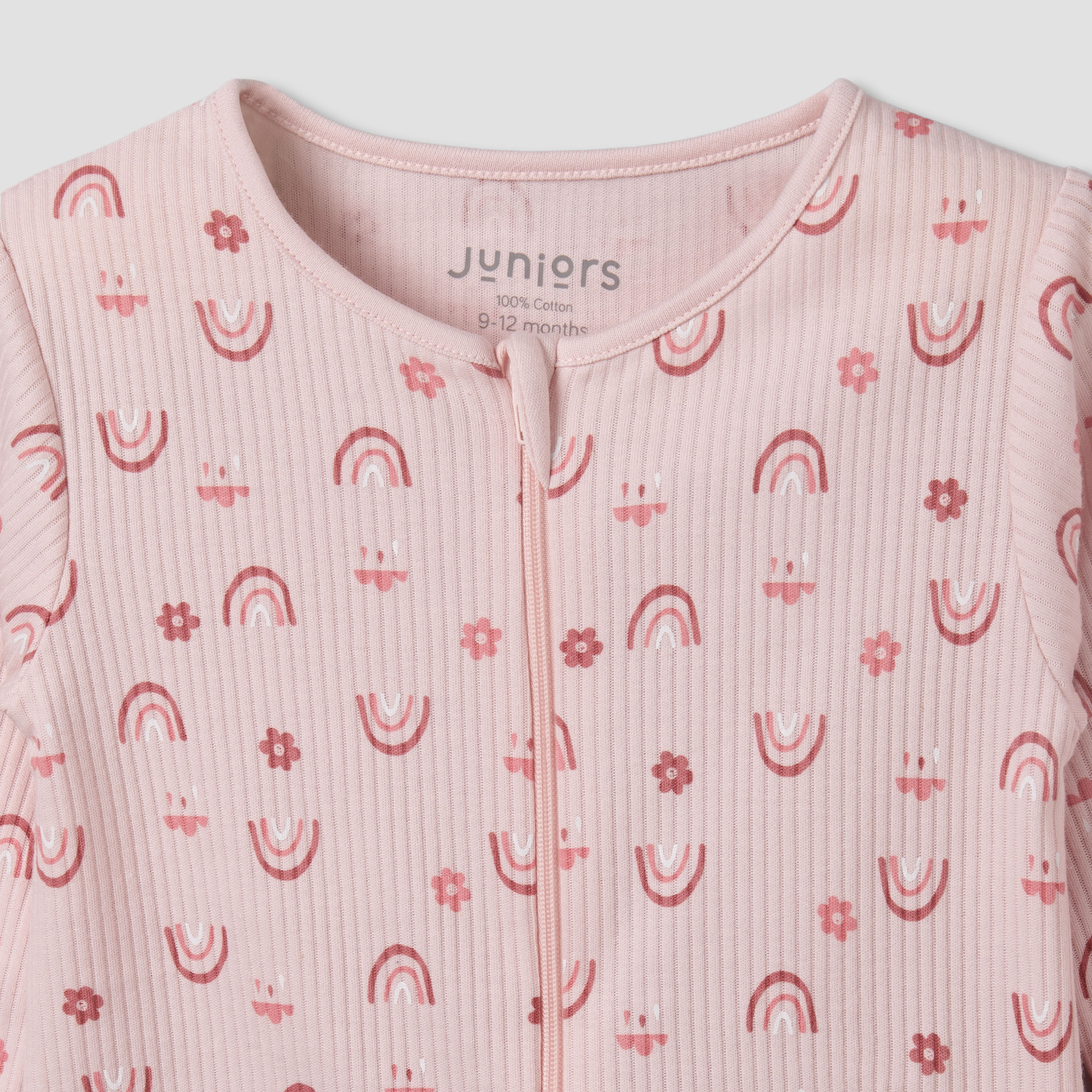 Juniors Cotton Round Neck Long Sleeves Sleepsuit with Fun Print-promo_babyshop_Buy3for69_OMN130126-image-4