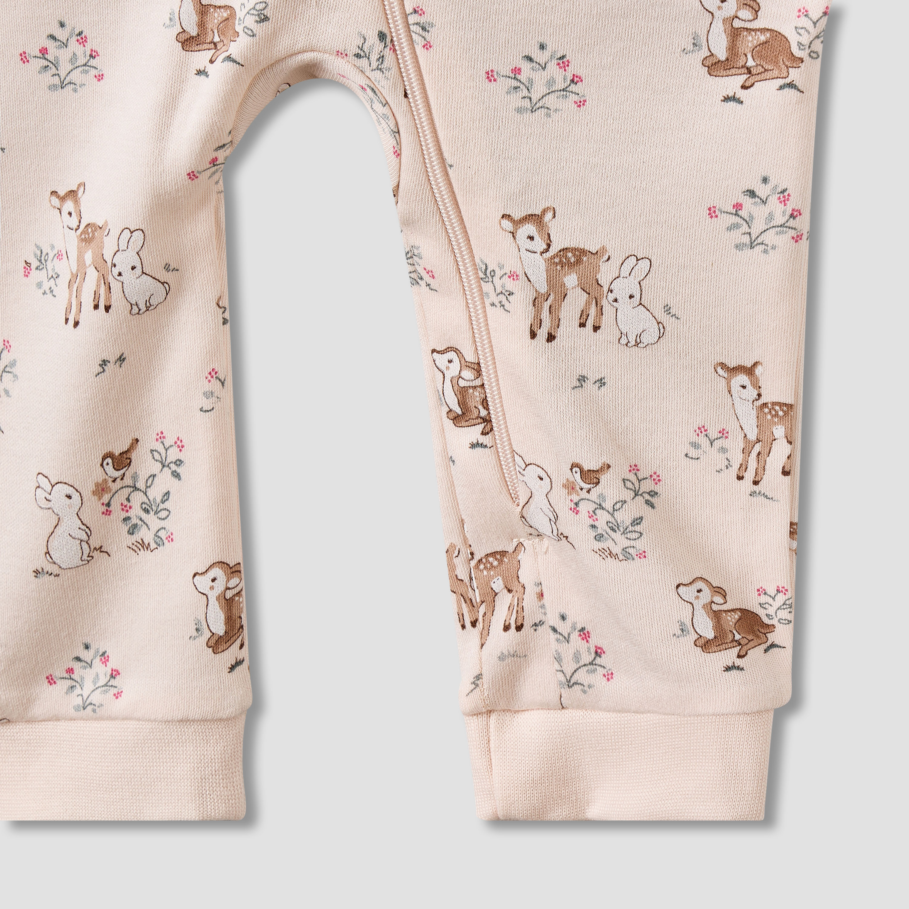 Juniors Cotton Long Sleeves Sleepsuit with Deer Print-baby-girls-clothing-nightwear-sleepsuits-image-5