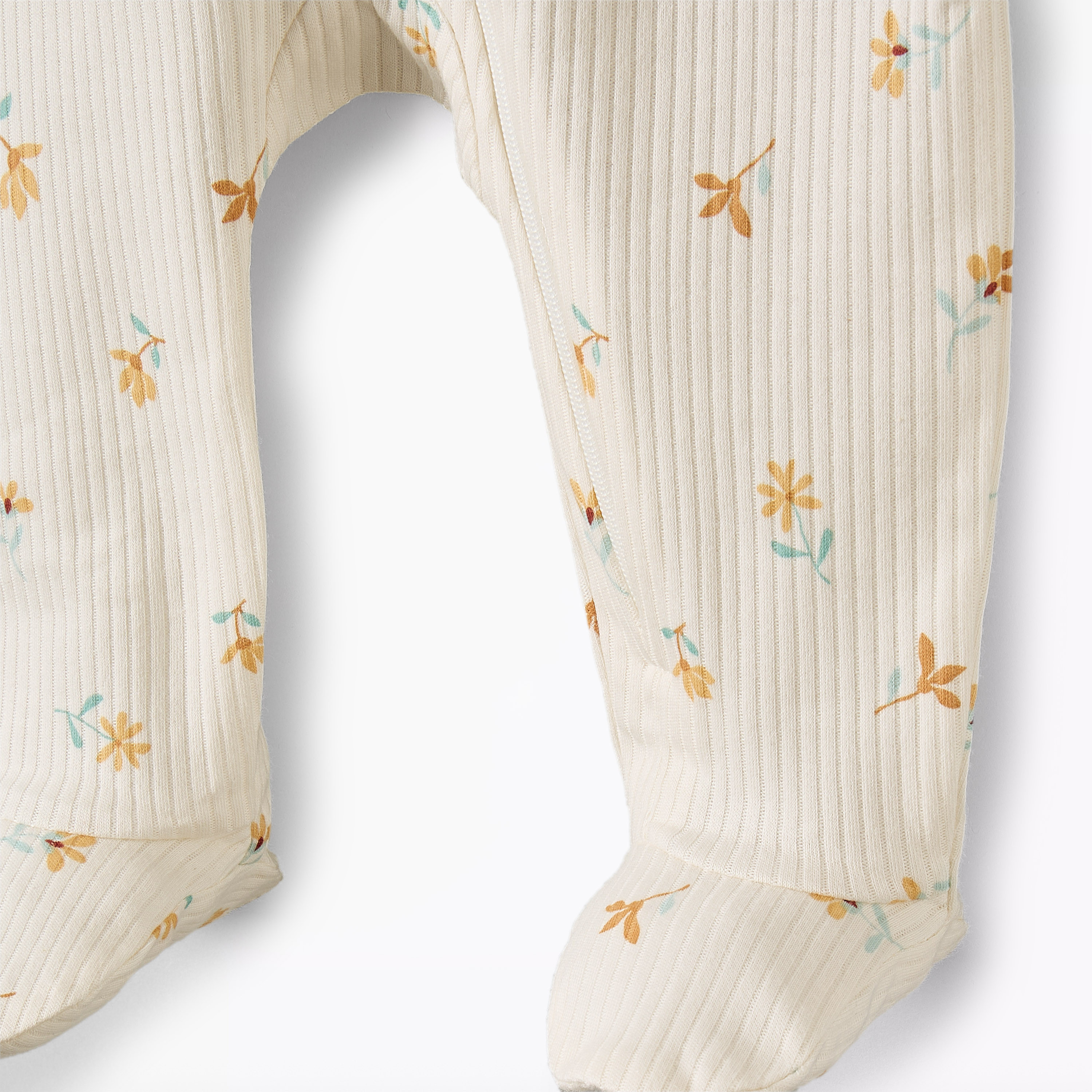 Juniors Cotton Round Neck Long Sleeves Sleepsuit with Floral Print-baby-girls-clothing-nightwear-sleepsuits-image-5