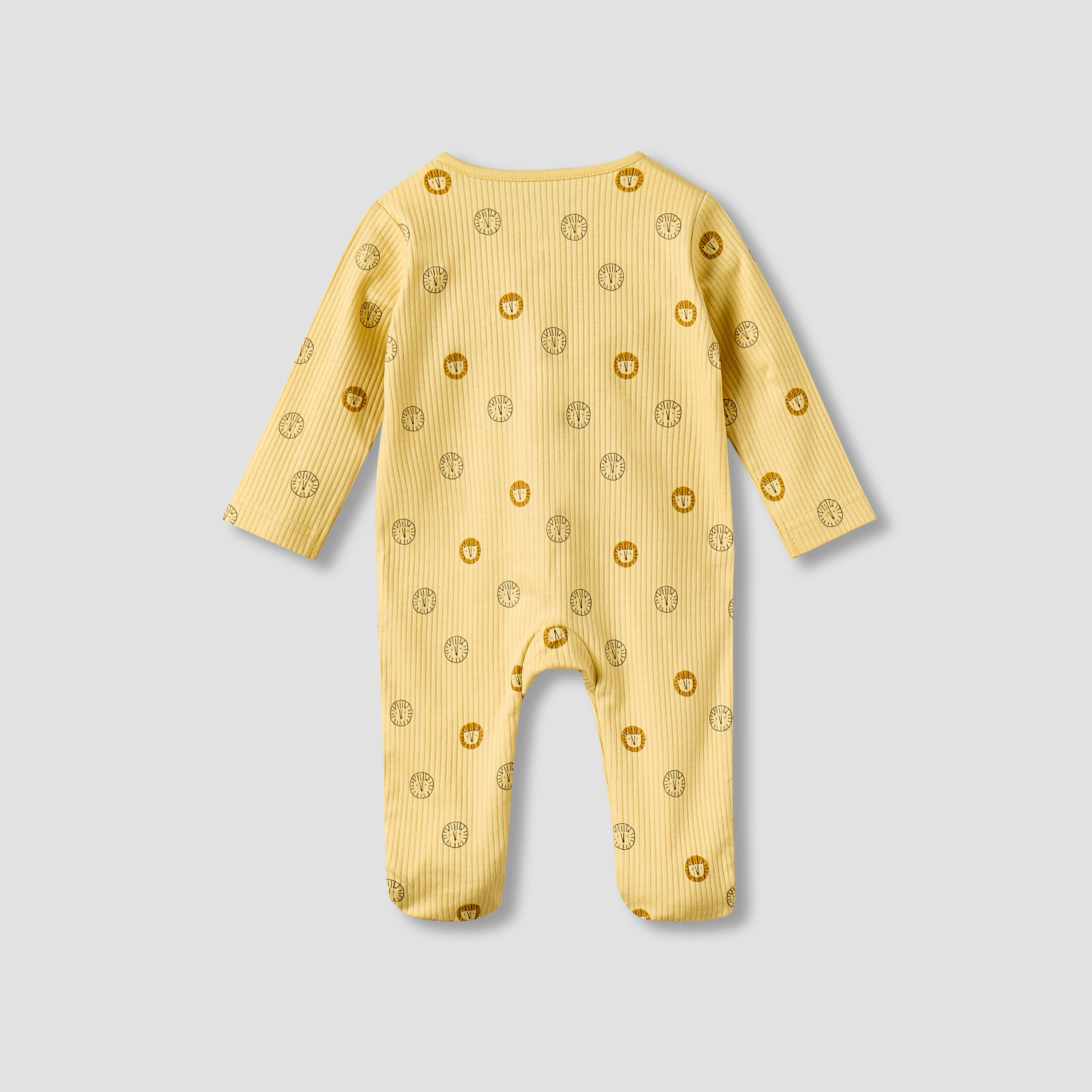 Juniors Cotton Round Neck Long Sleeves Sleepsuit with Zip Closure-baby-boys-clothing-nightwear-sleepsuits-image-2