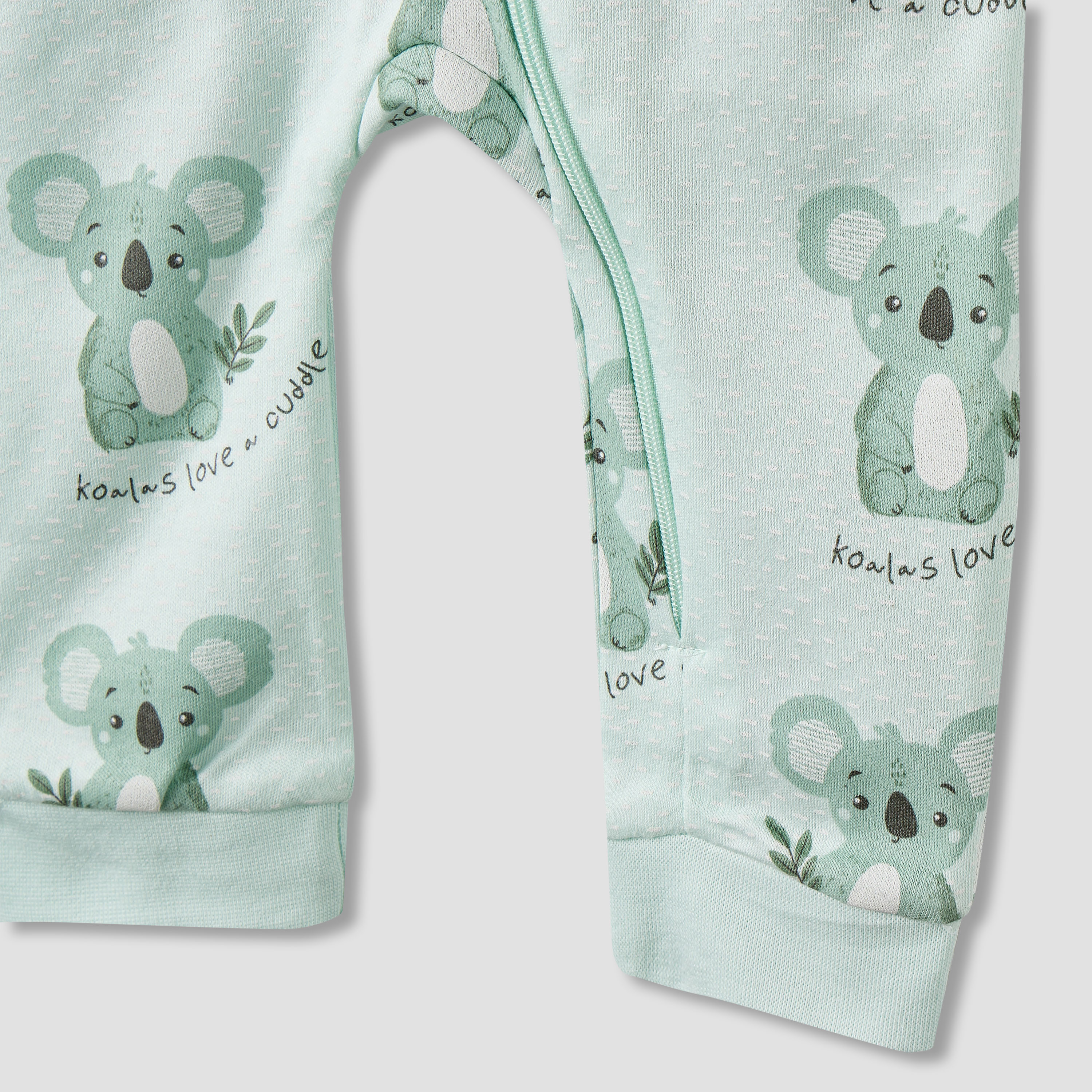 Juniors Cotton Round Neck Long Sleeves Sleepsuit with Koala Print-baby-boys-clothing-nightwear-sleepsuits-image-4