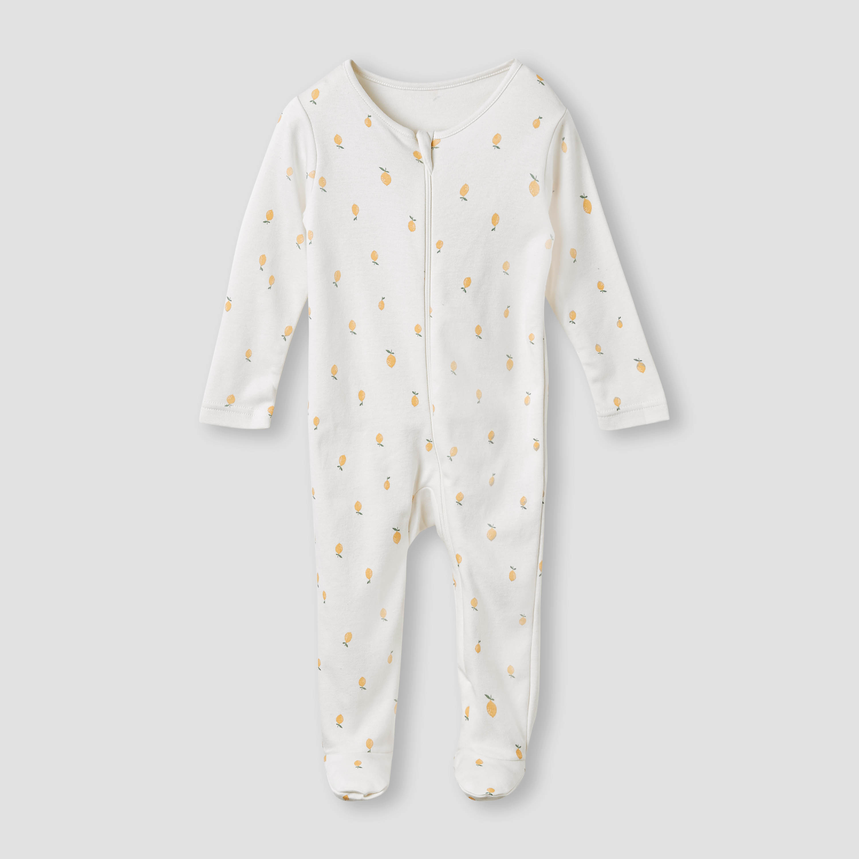 Juniors Fruit Print Sleepsuit with Long Sleeves - Set of 3-baby-girls-clothing-nightwear-sleepsuits-image-4