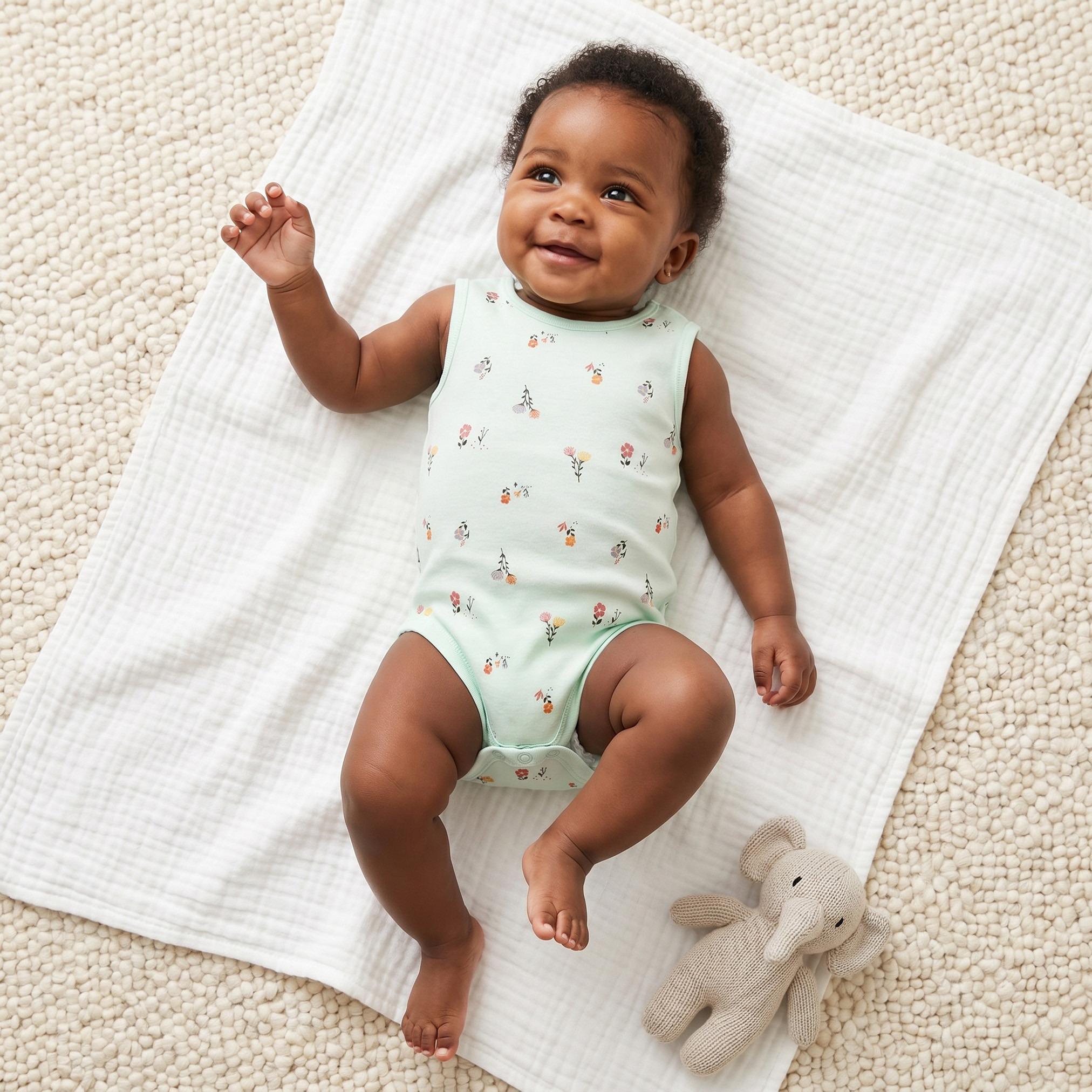 بودي سوت دون أكمام بطبعات من جونيورز - طقم من 5 قطع-baby-girls-clothing-bodysuits-image-2