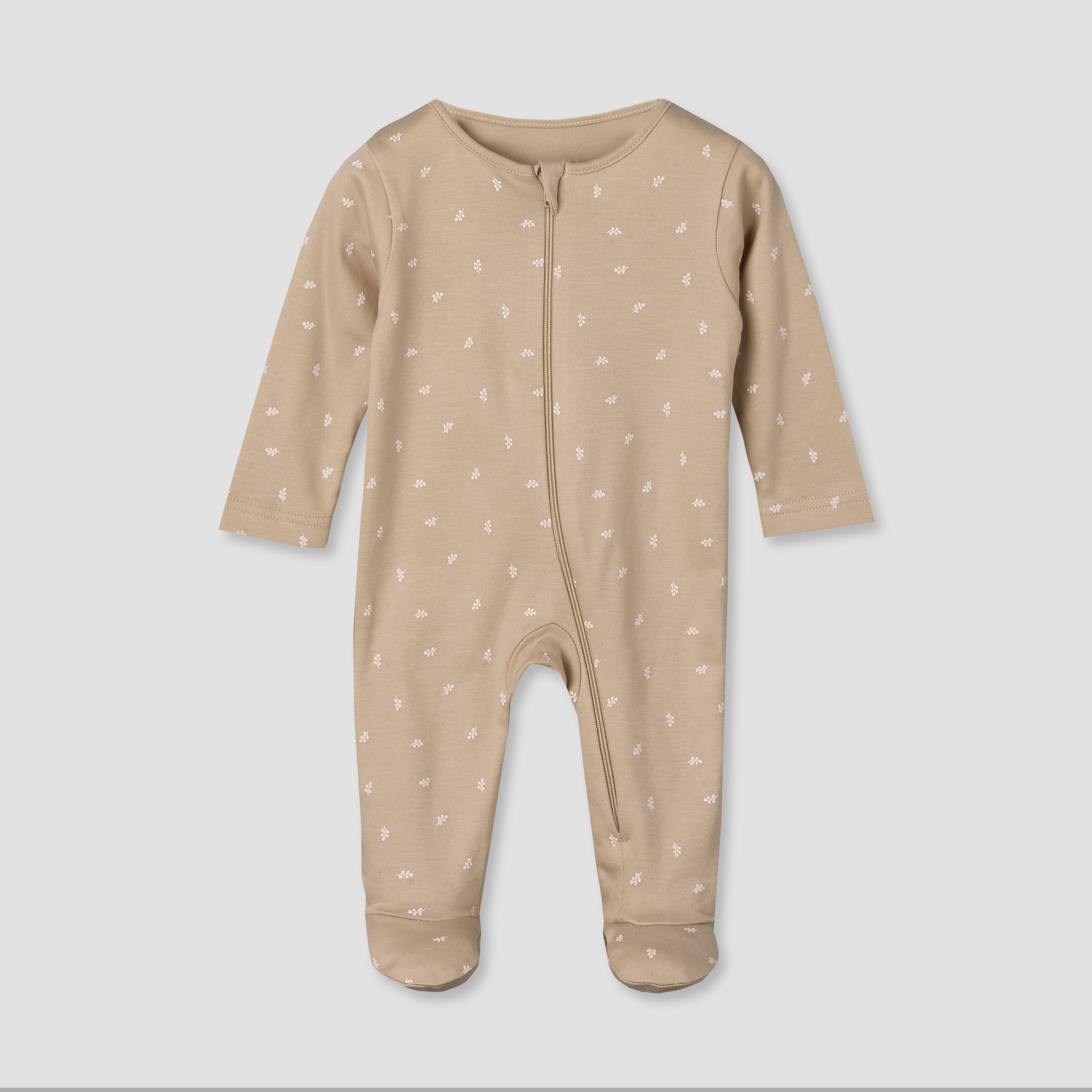 Pack of 5 Juniors Cotton Crew Neck Long Sleeves Sleepsuit with Zip Closure-baby-girls-clothing-nightwear-sleepsuits-image-4