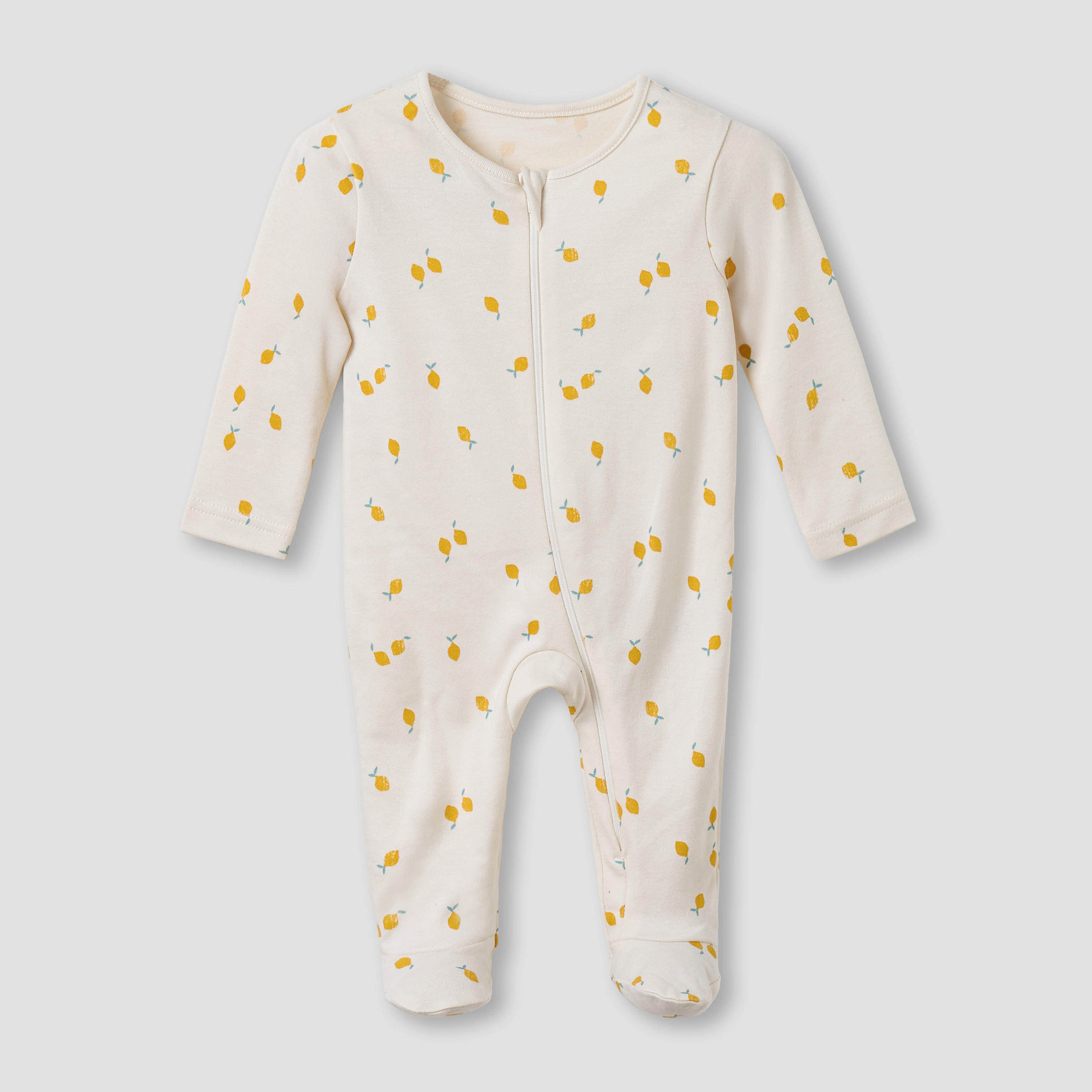 بدلات نوم قطن بطبعات مرحة وأكمام طويلة وياقة مستديرة من جونيورز - عبوة 5 قطع-baby-girls-clothing-nightwear-sleepsuits-image-7