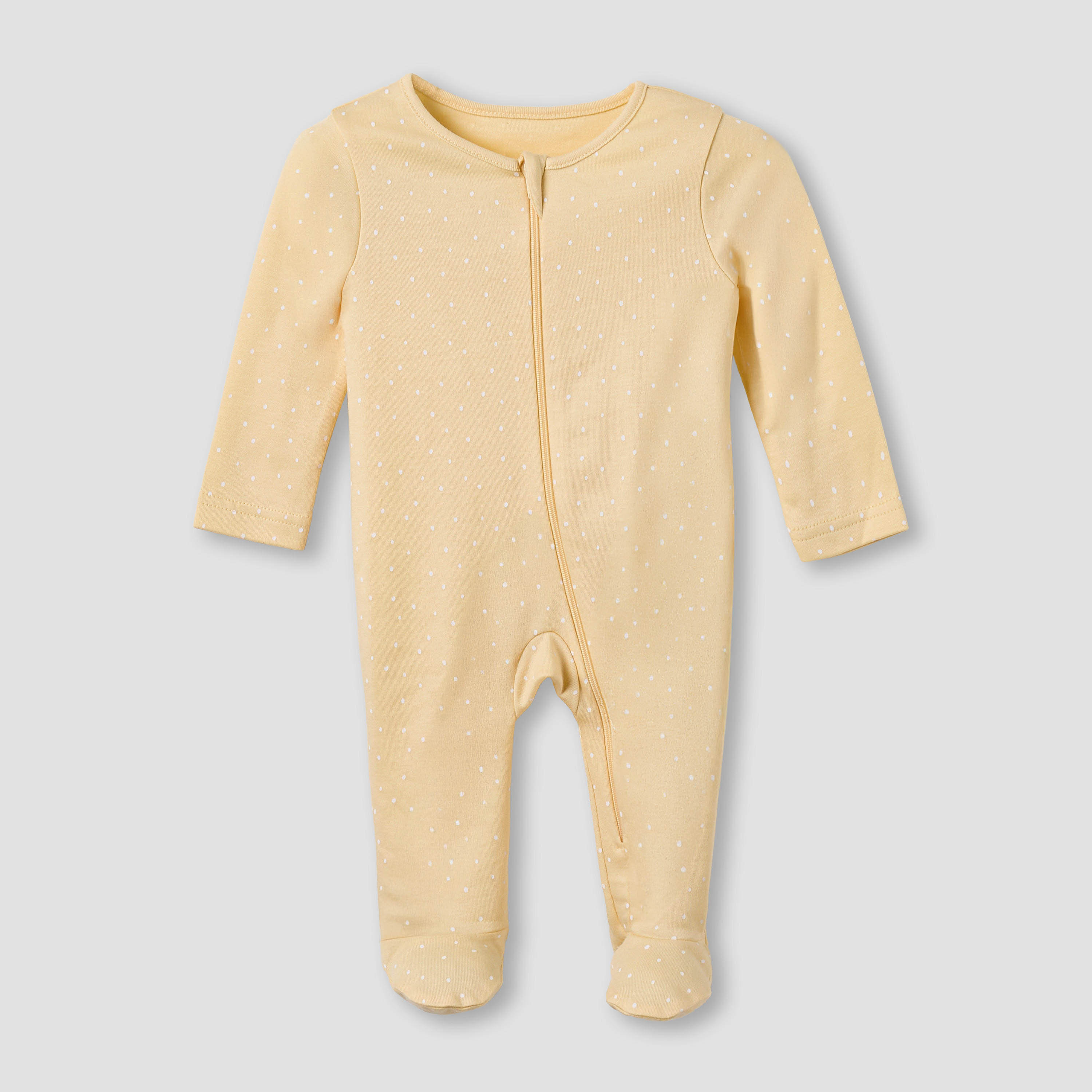 بدلات نوم قطن بطبعات مرحة وأكمام طويلة وياقة مستديرة من جونيورز - عبوة 5 قطع-baby-girls-clothing-nightwear-sleepsuits-image-5