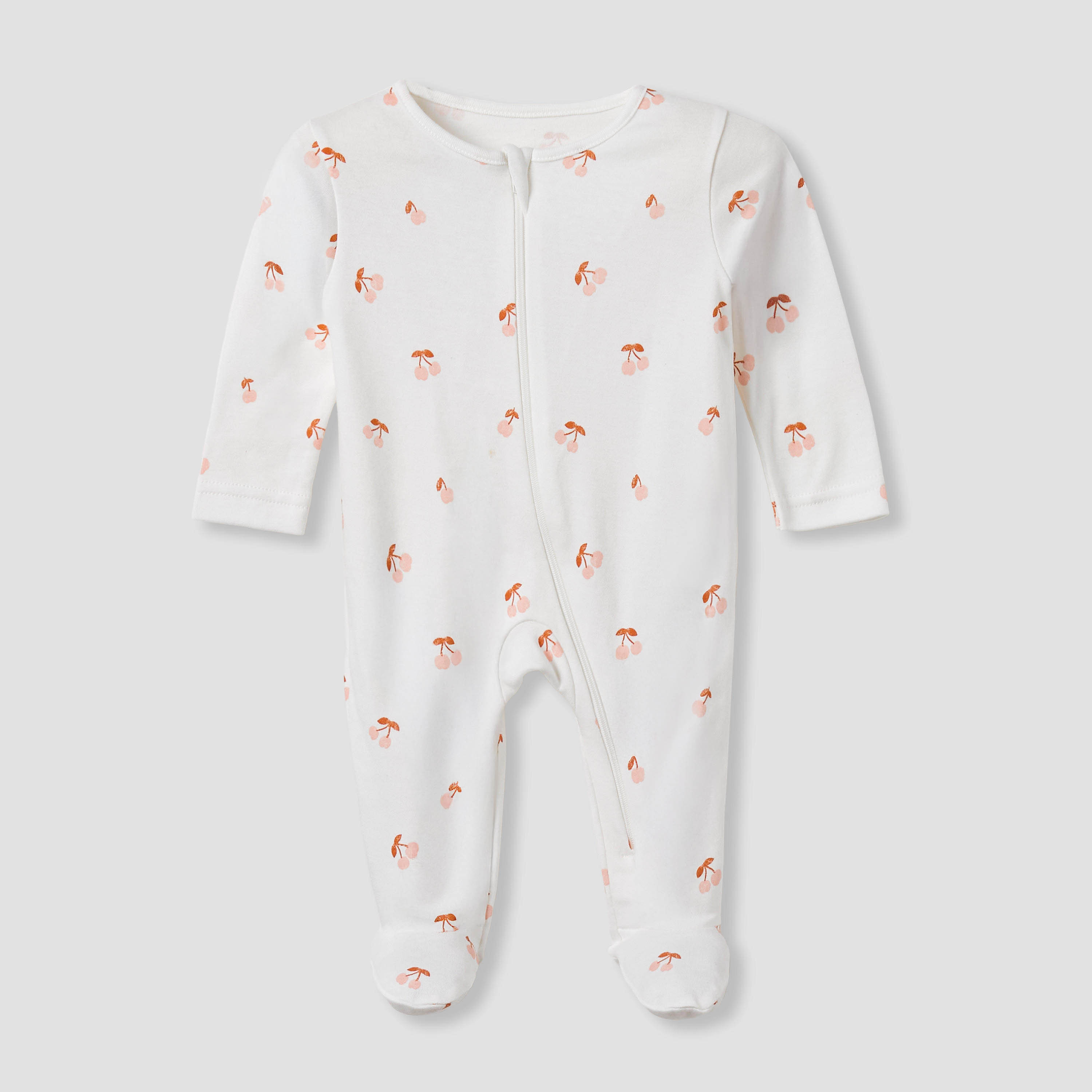 بدلات نوم قطن بطبعات مرحة وأكمام طويلة وياقة مستديرة من جونيورز - عبوة 5 قطع-baby-girls-clothing-nightwear-sleepsuits-image-4