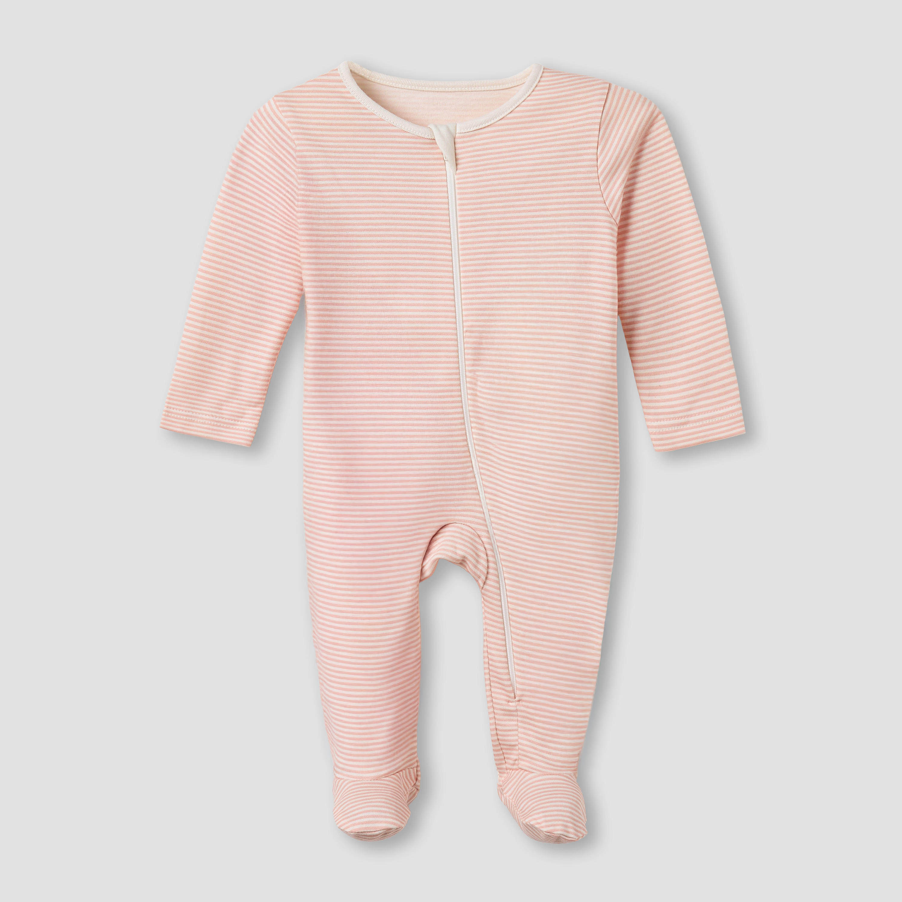 بدلات نوم قطن بطبعات مرحة وأكمام طويلة وياقة مستديرة من جونيورز - عبوة 5 قطع-baby-girls-clothing-nightwear-sleepsuits-image-3